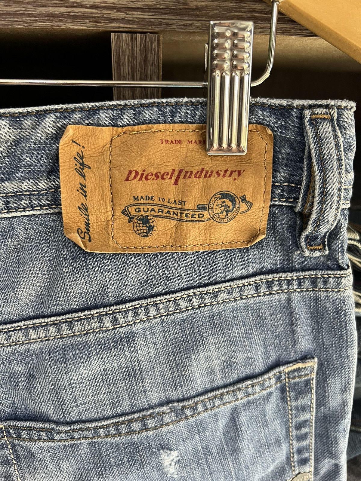 Diesel 🔥Vintage Diesel Industry Cropped Distressed Denim Size US 33 - 13 Thumbnail