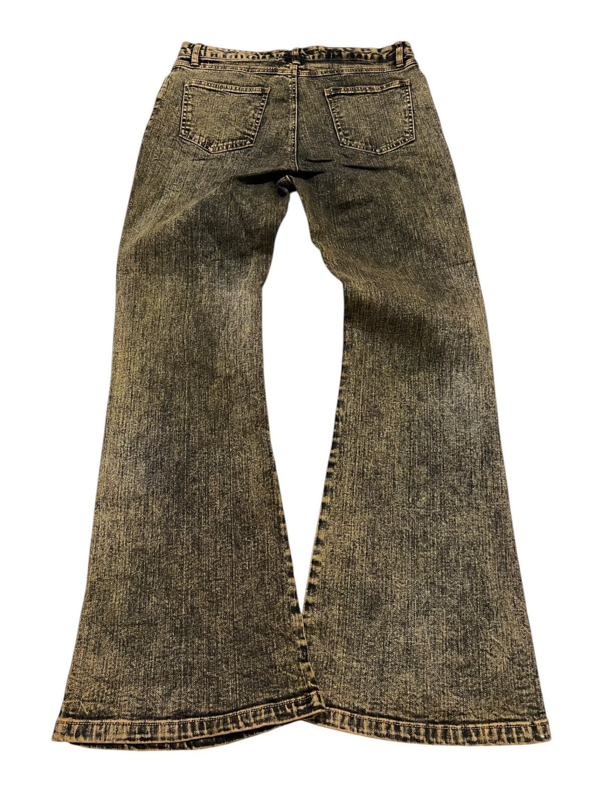 If Six Was Nine × Japanese Brand × Le Grande Bleu (L.G.B.) Jeour aux echecs mudwash japanese flared jeans Size US 30 / EU 46 - 2 Thumbnail