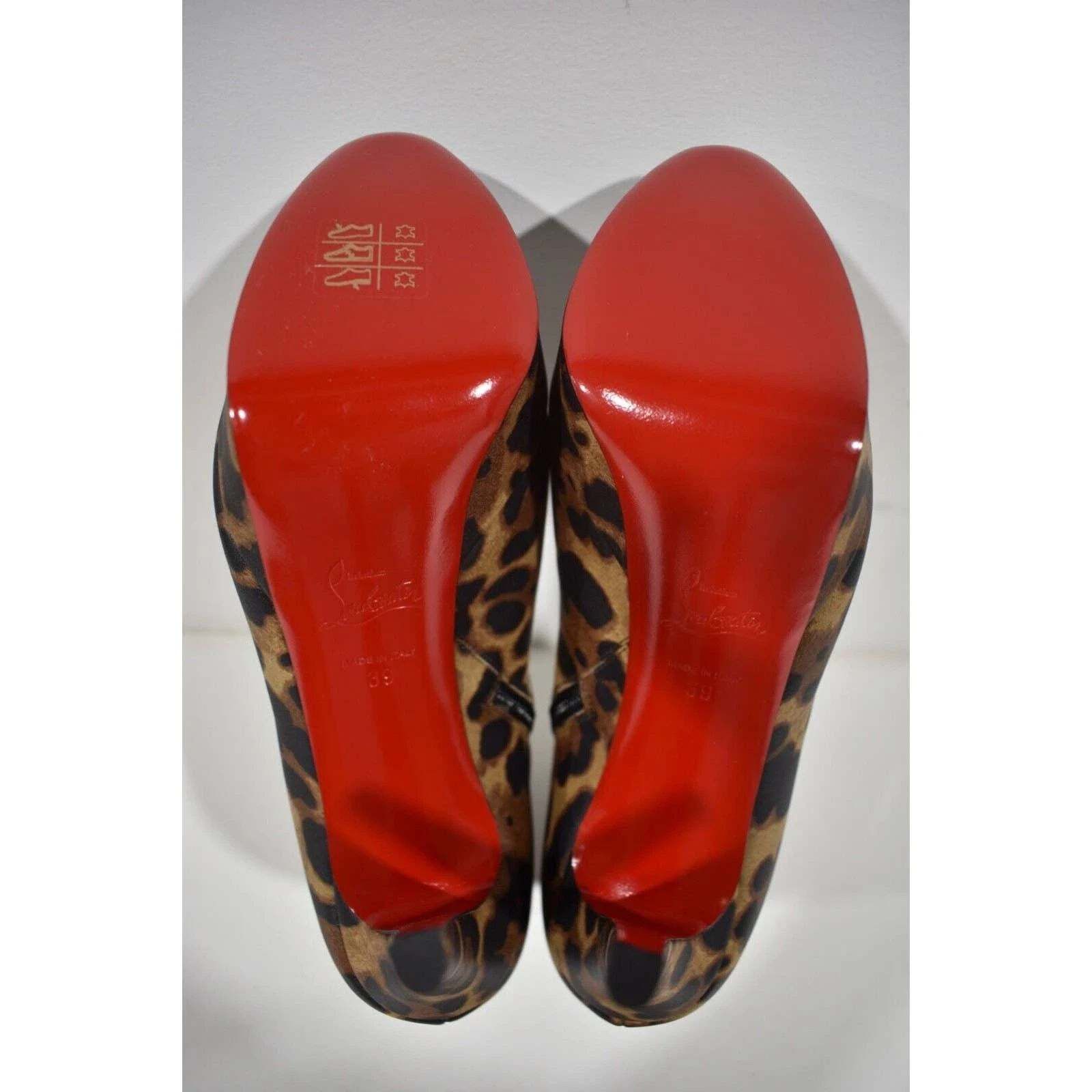 Christian Louboutin Christian Louboutin Bianca Booty 120 Leopard Brown Size US 9 / IT 39 - 12 Thumbnail