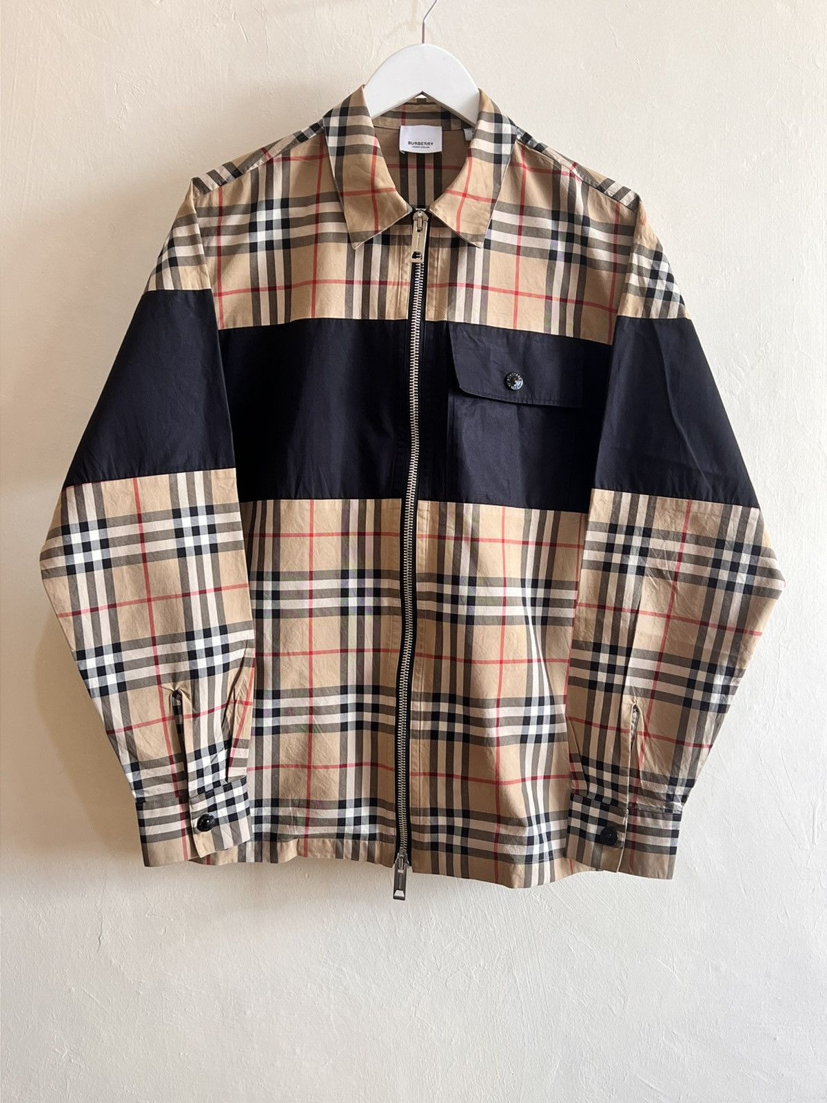 Burberry BURBERRY COLOR BLOCK PLAID ZIP JACKET Size US L / EU 52-54 / 3 - 1 Thumbnail