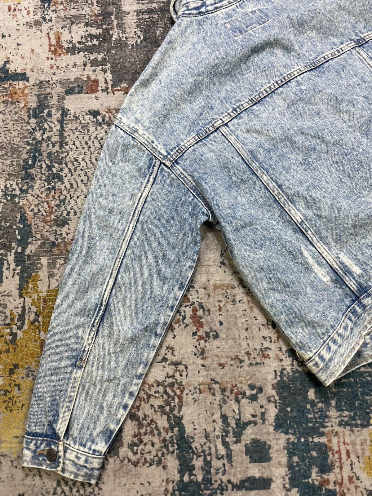 Banana Republic Banana Republic Distressed Acid Wash Denim Jacket Size M / US 6-8 / IT 42-44 - 6 Thumbnail