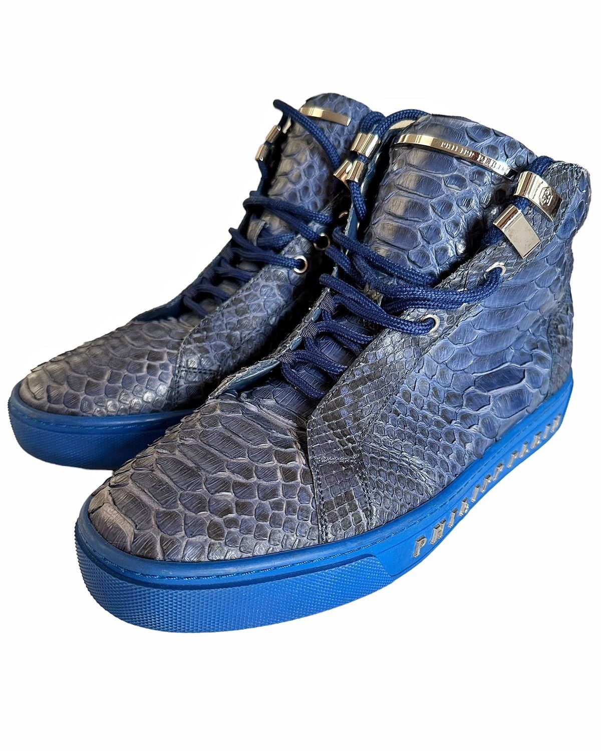 Philipp Plein Sz41 $3000 Python Snake Skin Hight Top Size US 8 / EU 41 - 1 Thumbnail