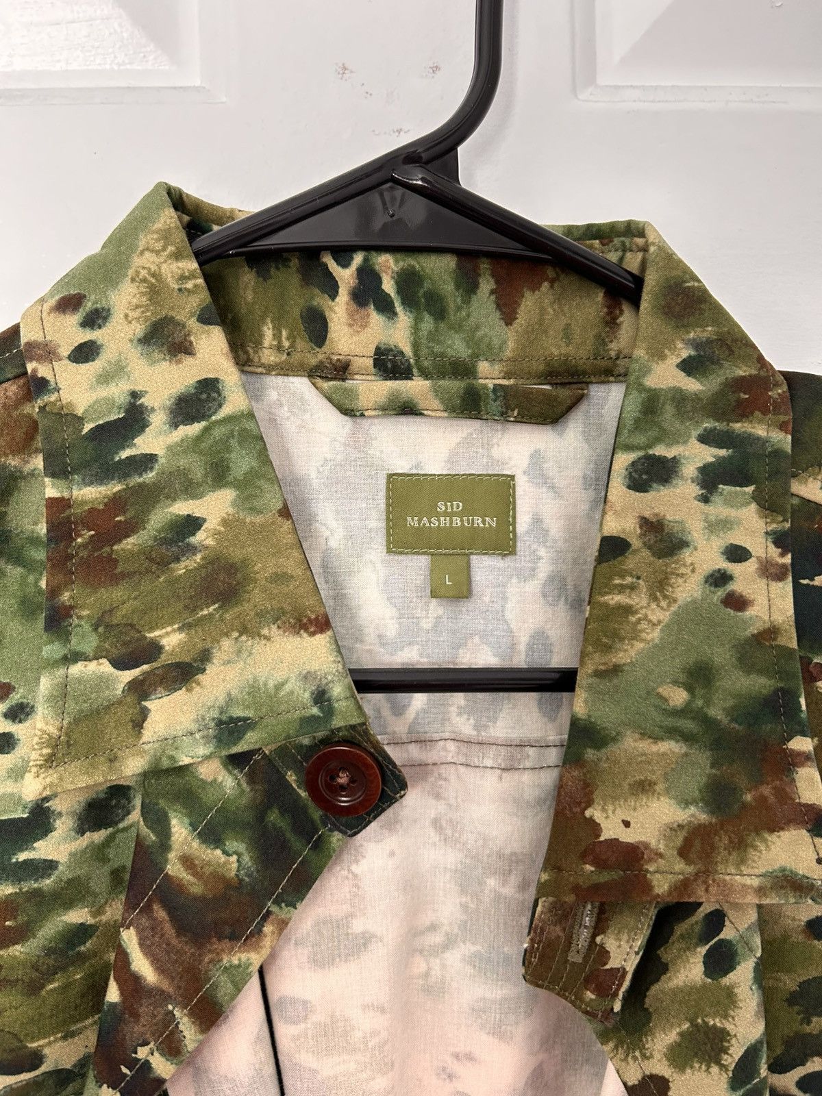 Sid Mashburn Sid Mashburn Camouflage Print Waxed Cotton Overshirt Jacket Size US L / EU 52-54 / 3 - 2 Thumbnail