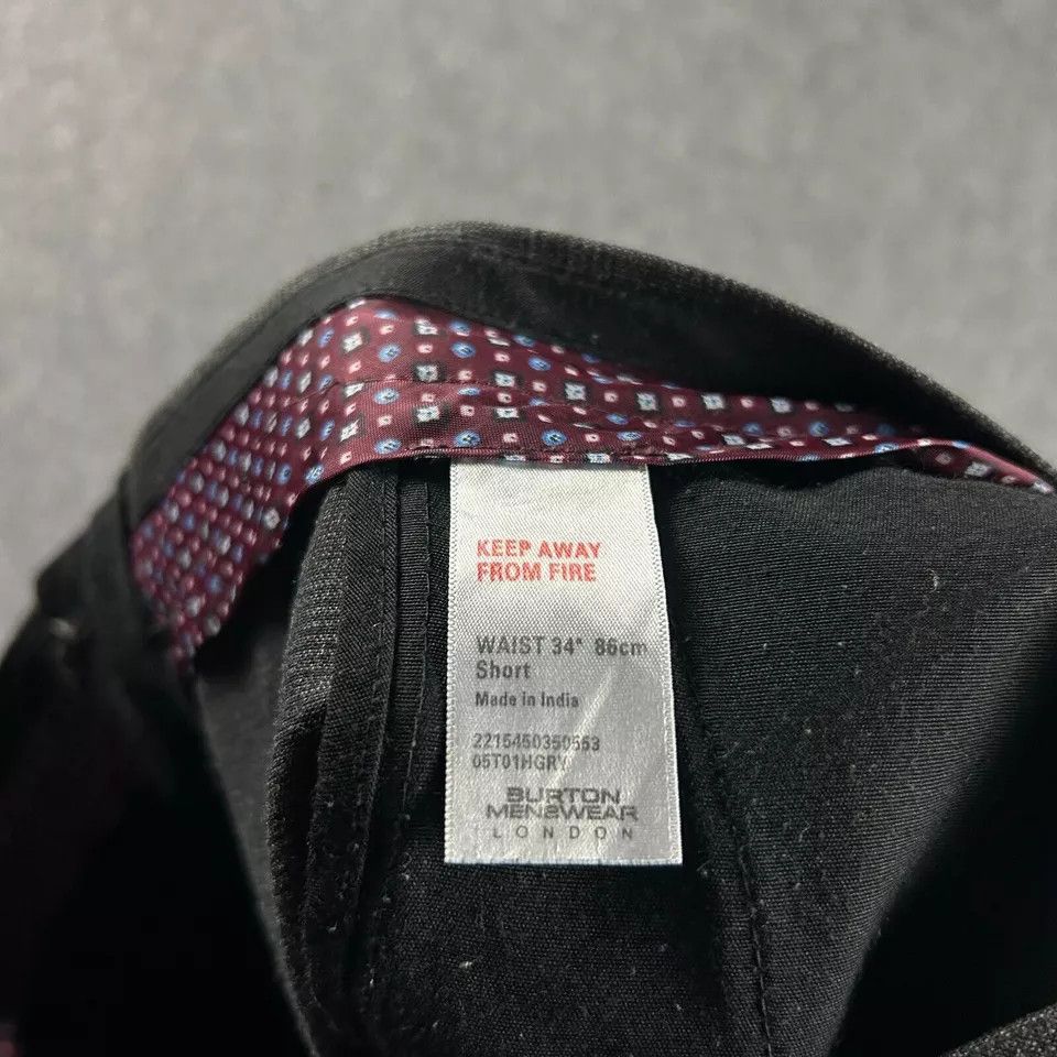 Burton Burton Menswear Pants Adults 34x29 Slacks Short Glen Check Size US 34 / EU 50 - 6 Thumbnail