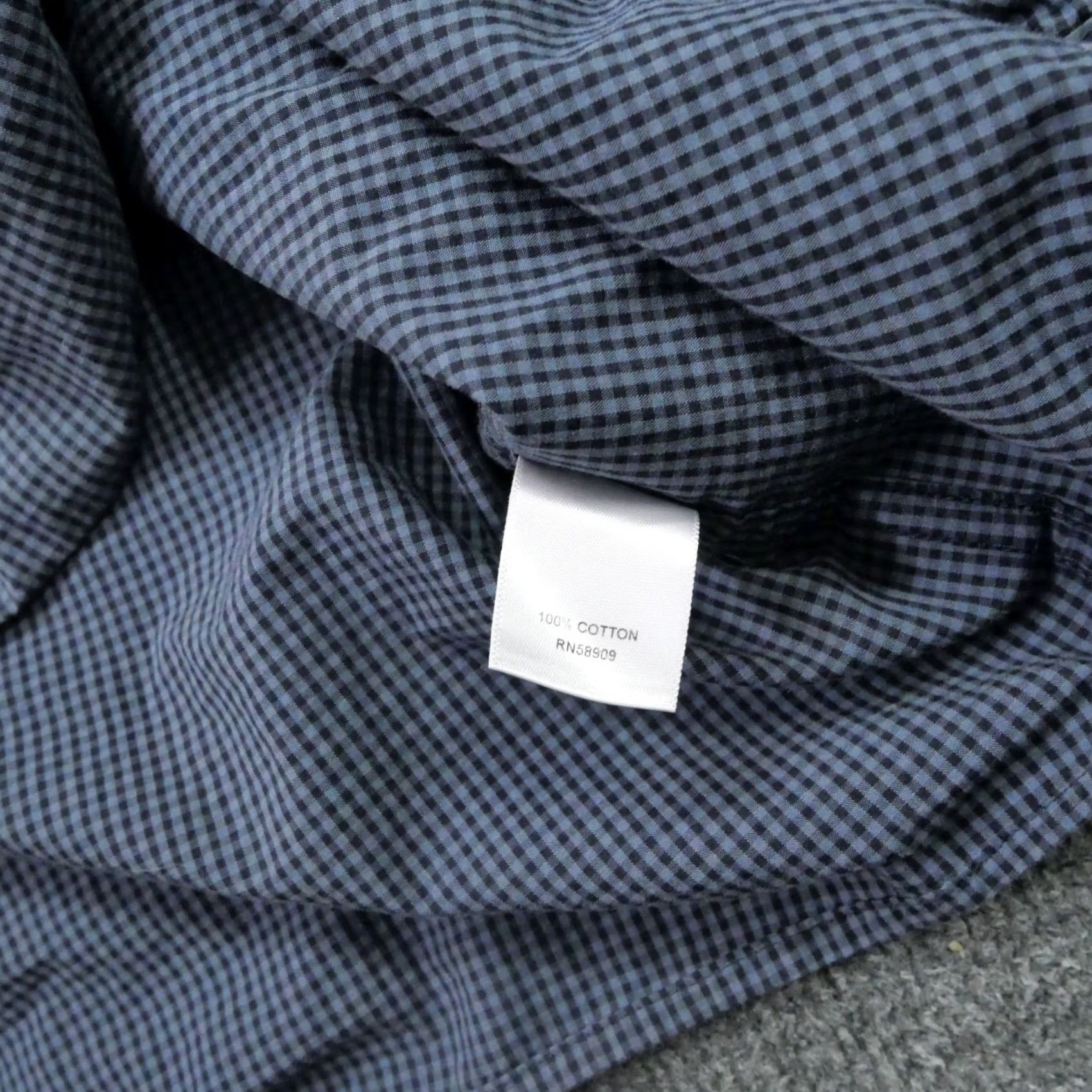 Vintage Rowm Shirt Mens Large Blue Plaid Button Up Long Sleeve Size US L / EU 52-54 / 3 - 5 Thumbnail