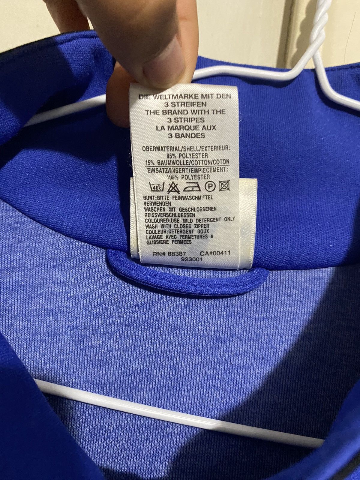 Adidas Blue Vintage Adidas Track Jacket Size US L / EU 52-54 / 3 - 7 Thumbnail