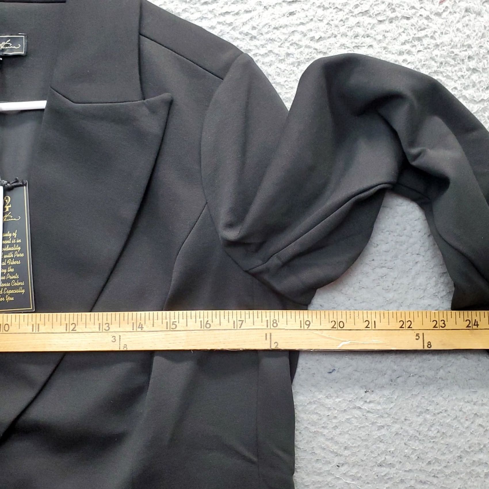 Vintage DG2 Blazer Womens Size S Black Lined Notch Lapel 2 Button Jacket Size S / US 4 / IT 40 - 7 Thumbnail