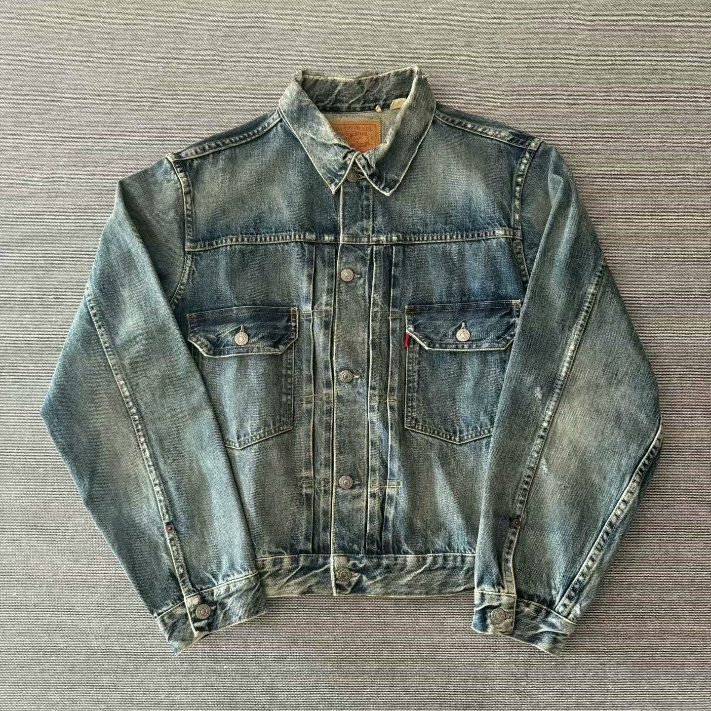 LVC Levi's LVC 507XX Washed Denim Jacket Size US M / EU 48-50 / 2 - 1 Thumbnail