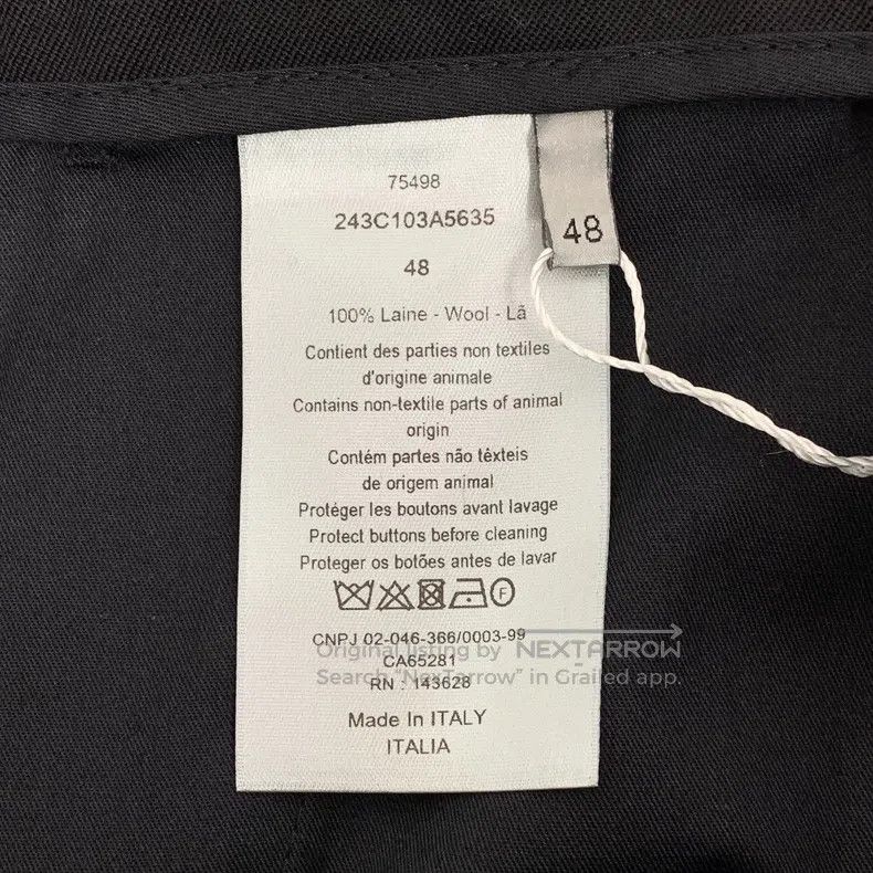 Dior Dior Black woollen casual trousers Size US 32 / EU 48 - 6 Thumbnail