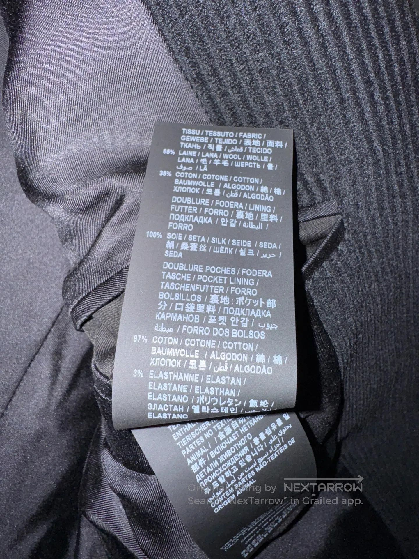 Saint Laurent Paris Saint Laurent Paris Black Corduroy Men's Suit| Size US M / EU 48-50 / 2 - 6 Thumbnail