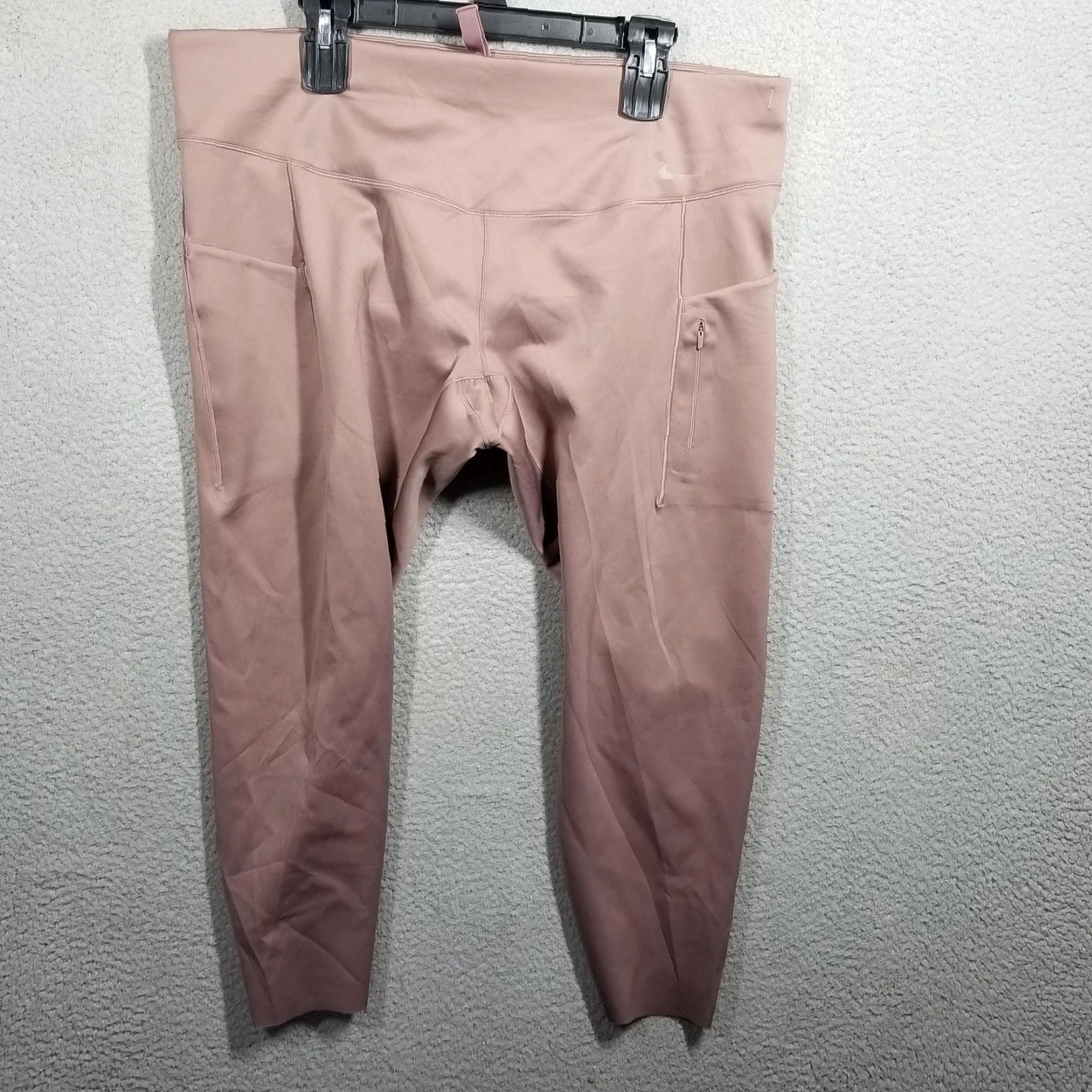 Nike Nike Go Dri-FIT High Rise 7/8 Leggings Rose DV4902-208 Womens 2X Plus NWOT Size 40" / US 18 - 2 Thumbnail