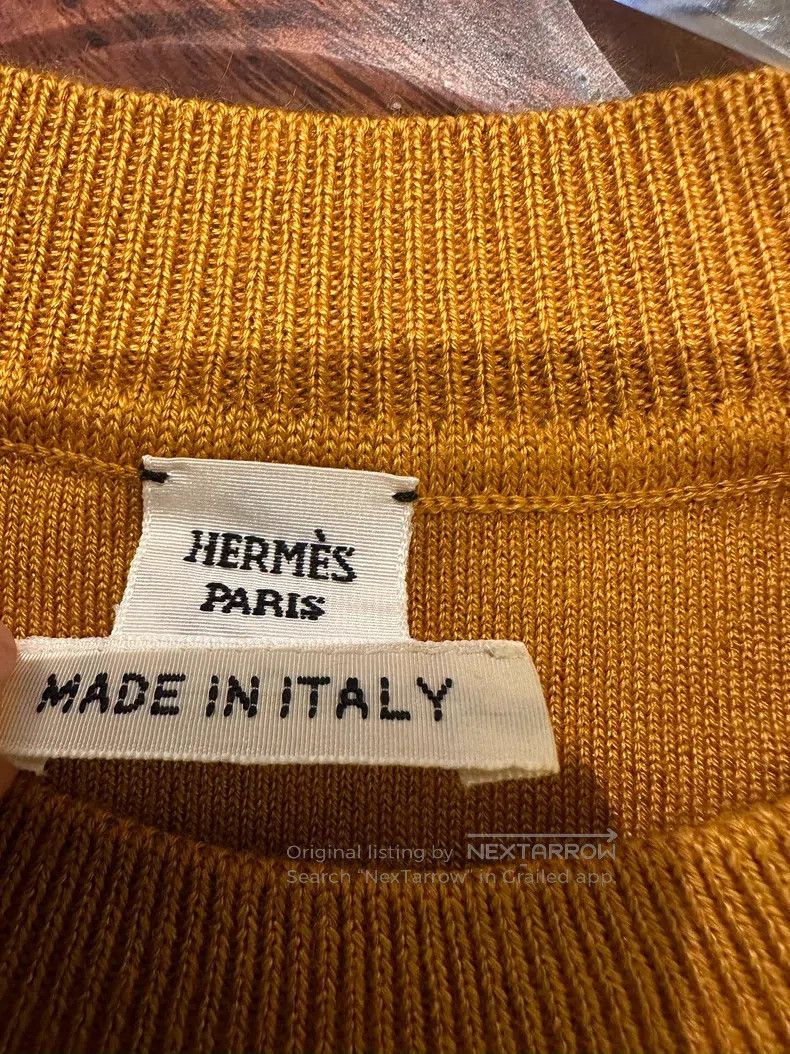 Hermes Hermes Sweater, Textured, Short Sleeve Size XXS / US 00 / IT 34 - 5 Thumbnail