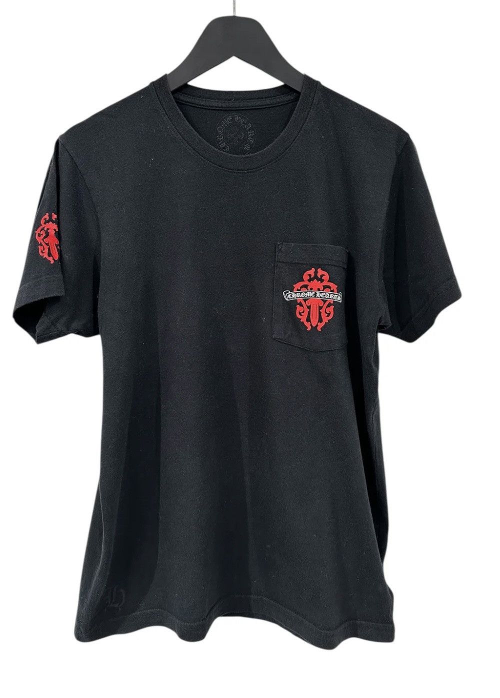 【Chrome Hearts】 Tokyo Exclusive Scroll Logo T-Shirt Black Buy Chrome Hearts Scroll Logo Tokyo T-Shirt 'Black' - 1383