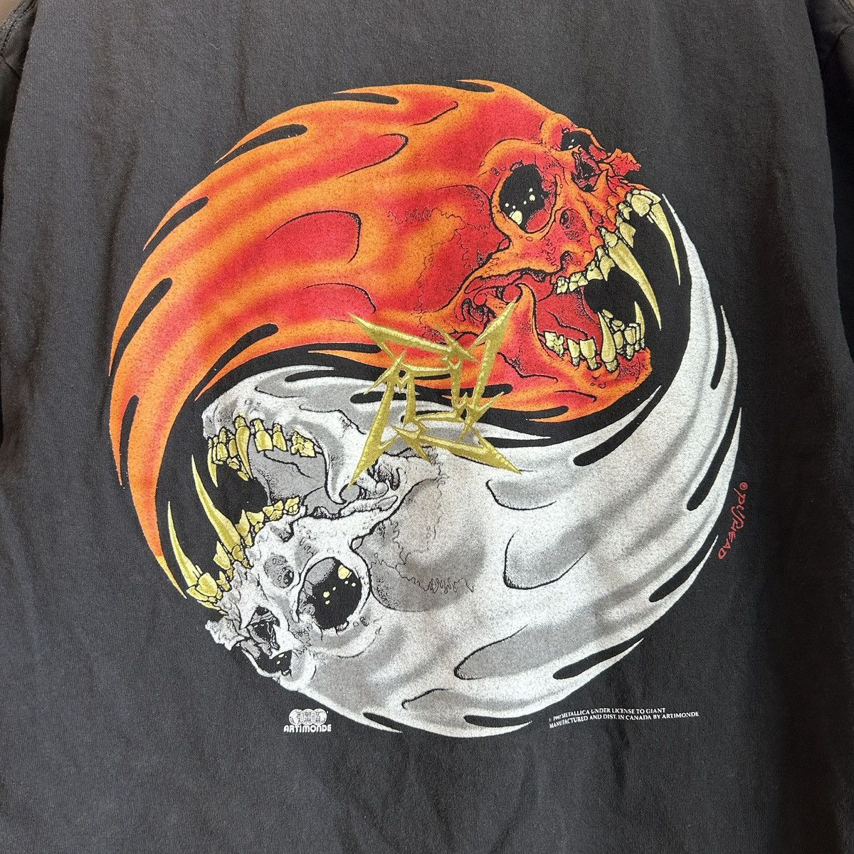Band Tees RARE Metallica Rebel Pushead 1997 Vintage Tee Size US XL / EU 56 / 4 - 6 Thumbnail