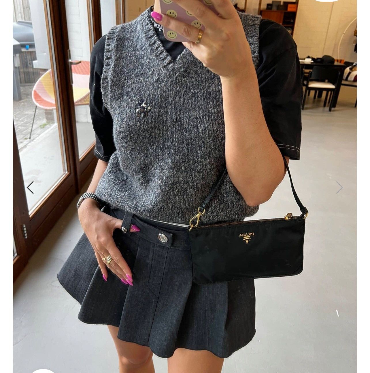 Prada OFFER✅Authentic Prada Black Ponchete Size ONE SIZE - 1 Thumbnail