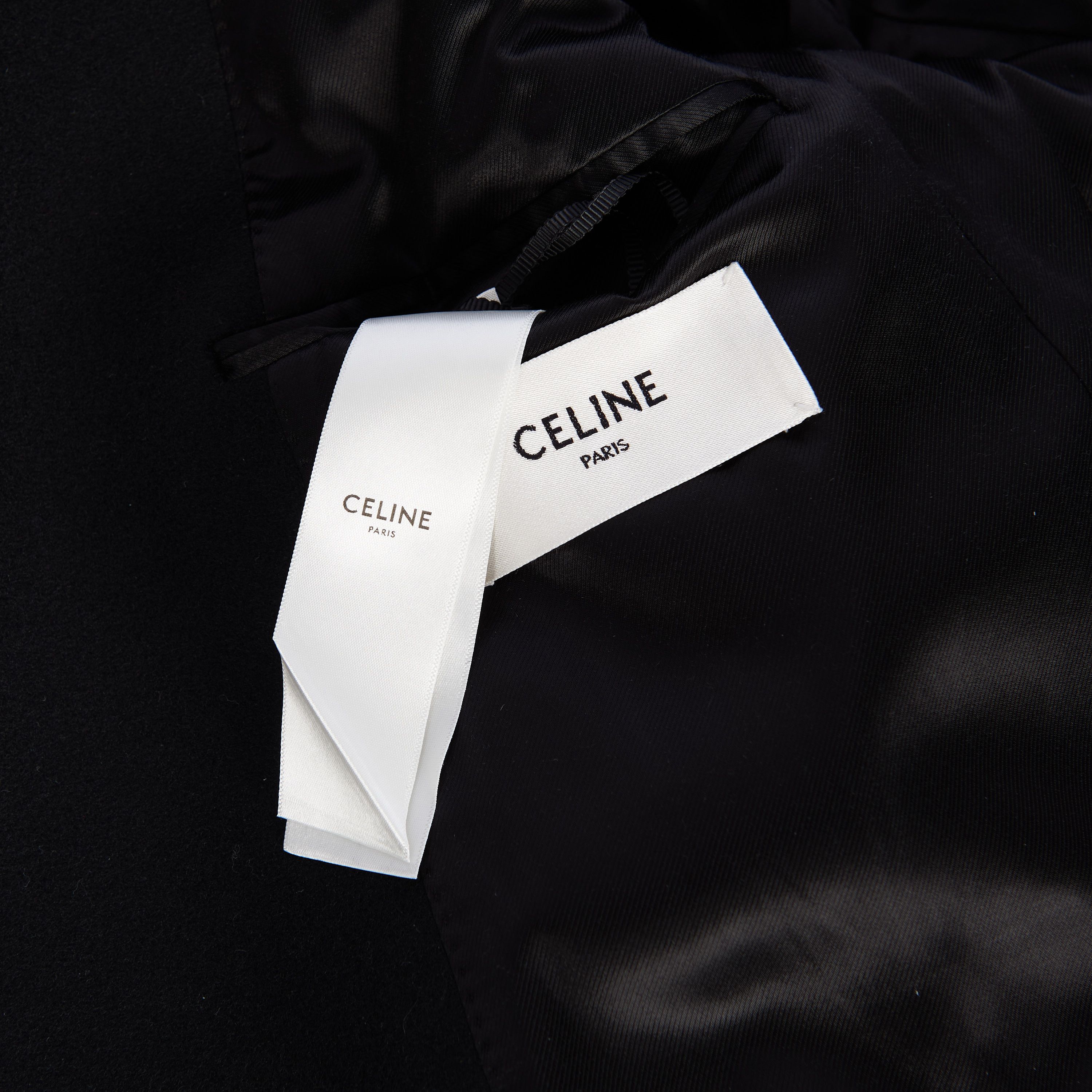 Celine Long Double-Breasted Overcoat In Tiger Jacquard Size US M / EU 48-50 / 2 - 11 Thumbnail