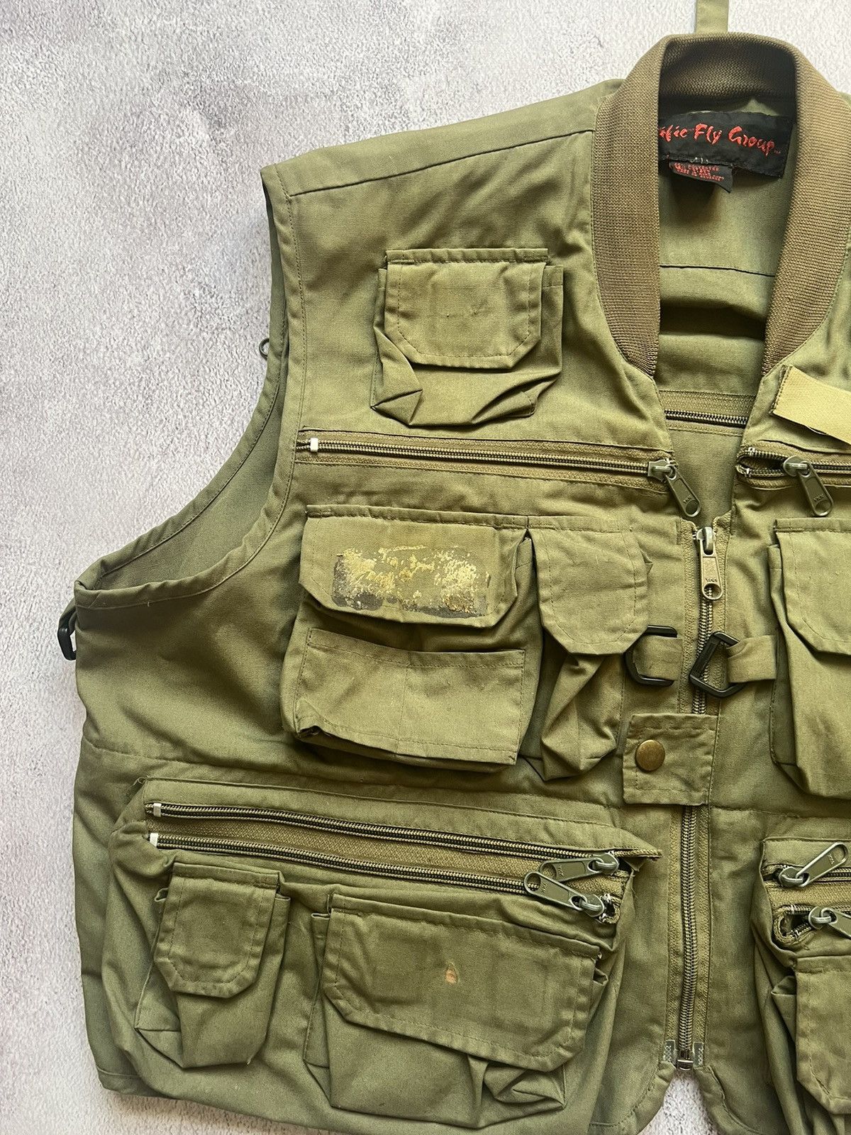 Japanese Brand × Vintage Vintage Khaki Multi Pocket Fly Fishing Vest Size US L / EU 52-54 / 3 - 5 Thumbnail