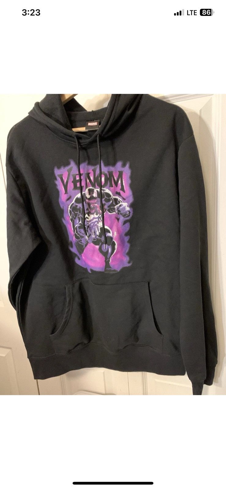 Marvel Comics Marvel Venom mens sz M hoodie black purple Size US M / EU 48-50 / 2 - 5 Thumbnail
