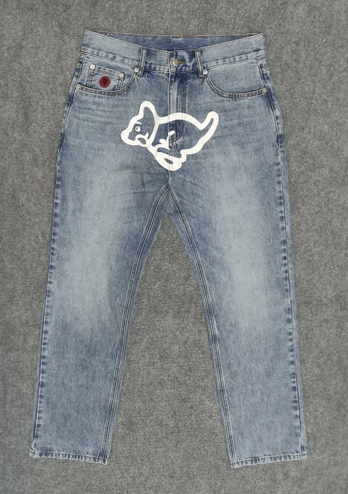 Billionaire Boys Club Flying Dog Print Washed Jeans Billionaire Boys Club Size US 32 / EU 48 - 1 Thumbnail