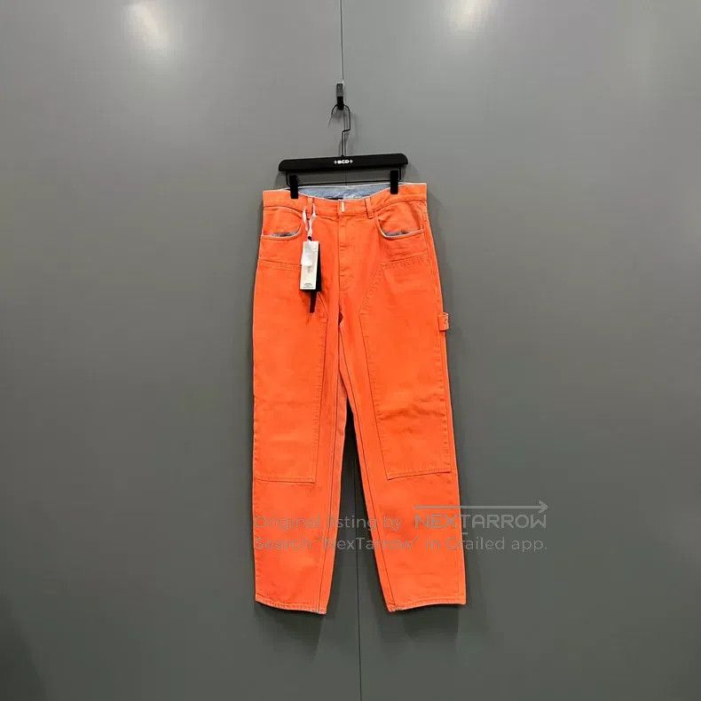 Givenchy Givenchy Orange Pocket Zip Straight Pants Size 30 Size US 30 / EU 46 - 1 Thumbnail