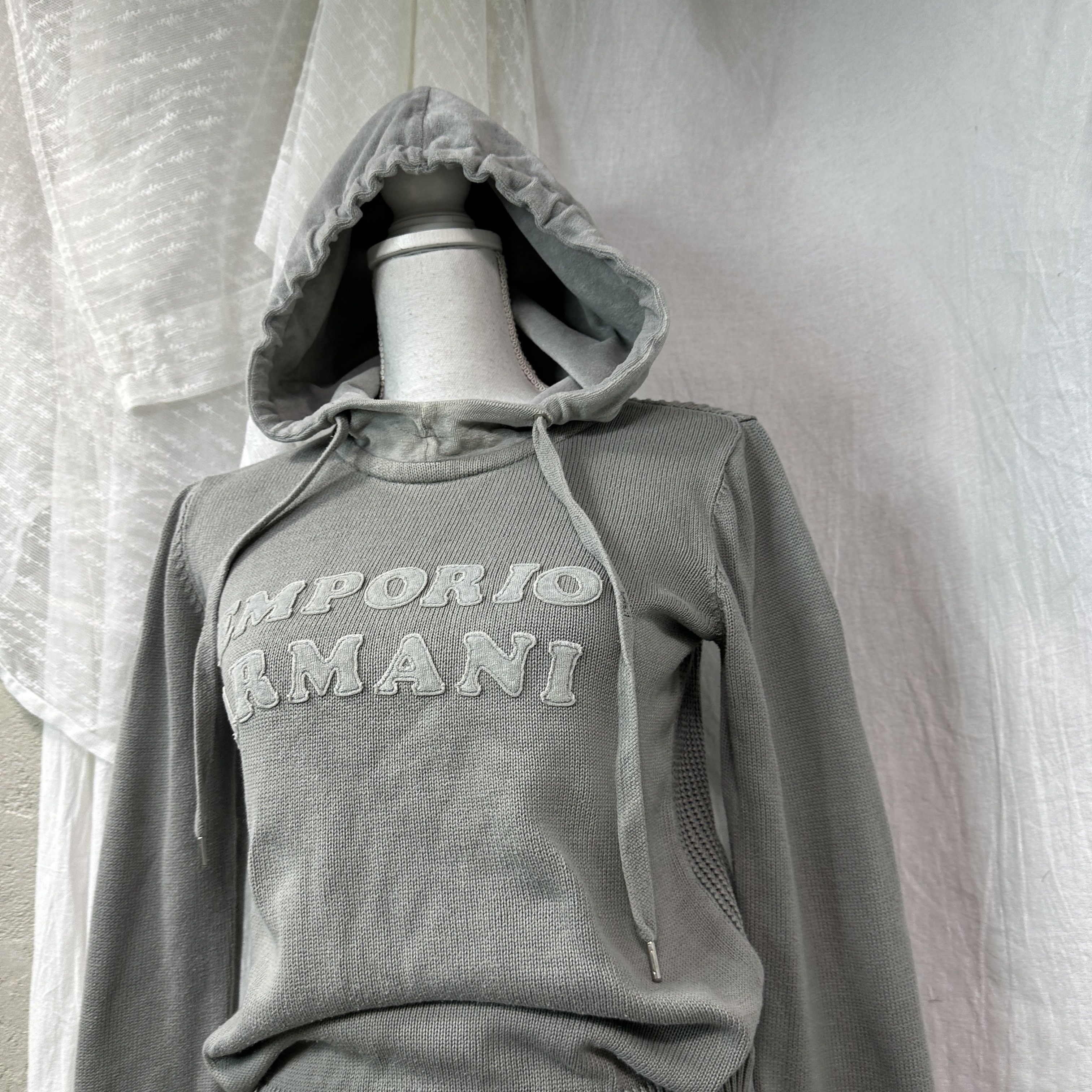 Emporio Armani Vintage Streetwear Old Money Emporio Armani Hoodie Y2K Size US S / EU 44-46 / 1 - 6 Thumbnail