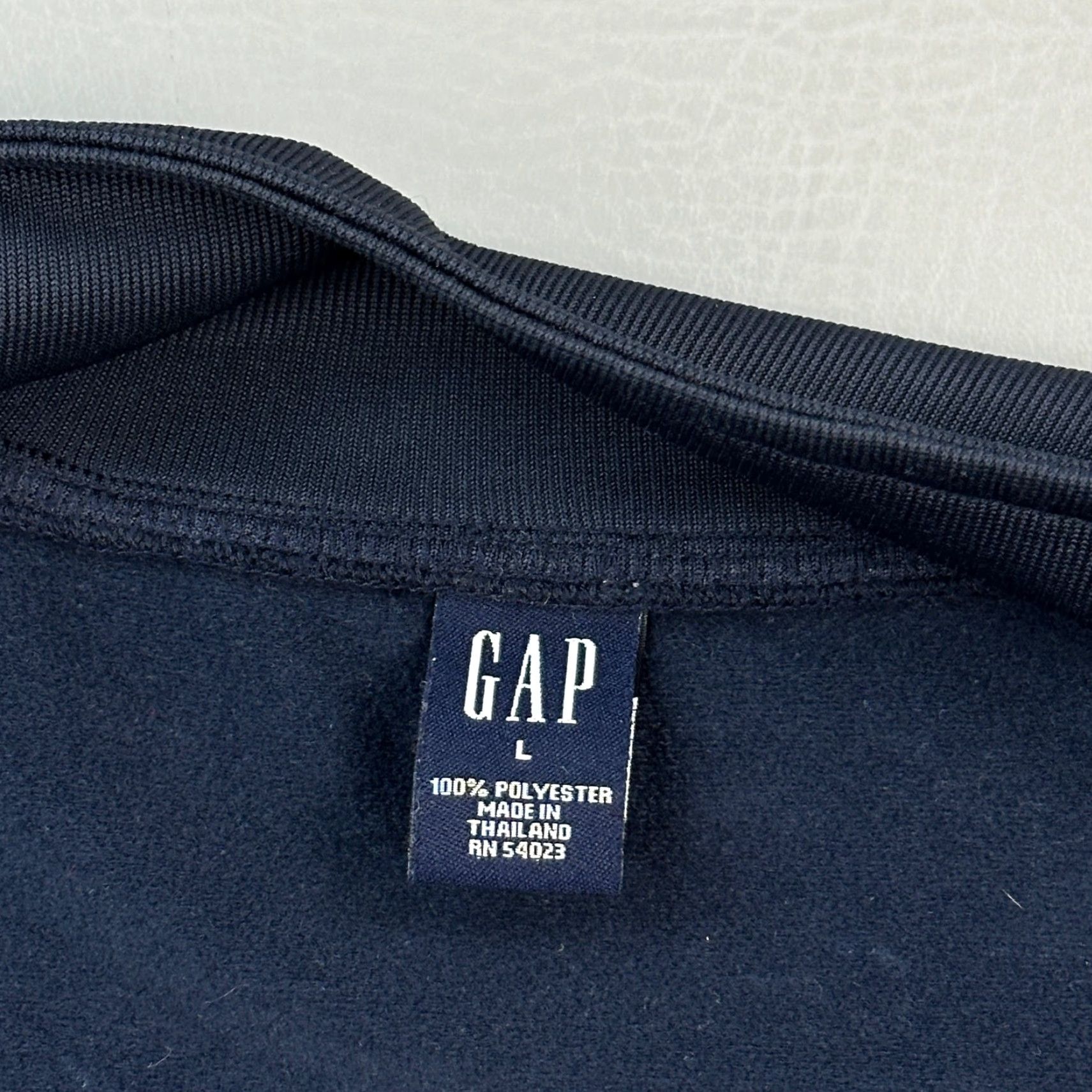 Gap VINTAGE Gap Track Jacket Mens Large Navy Full Zip Active Athleisure Retro Y2K Size US L / EU 52-54 / 3 - 6 Thumbnail