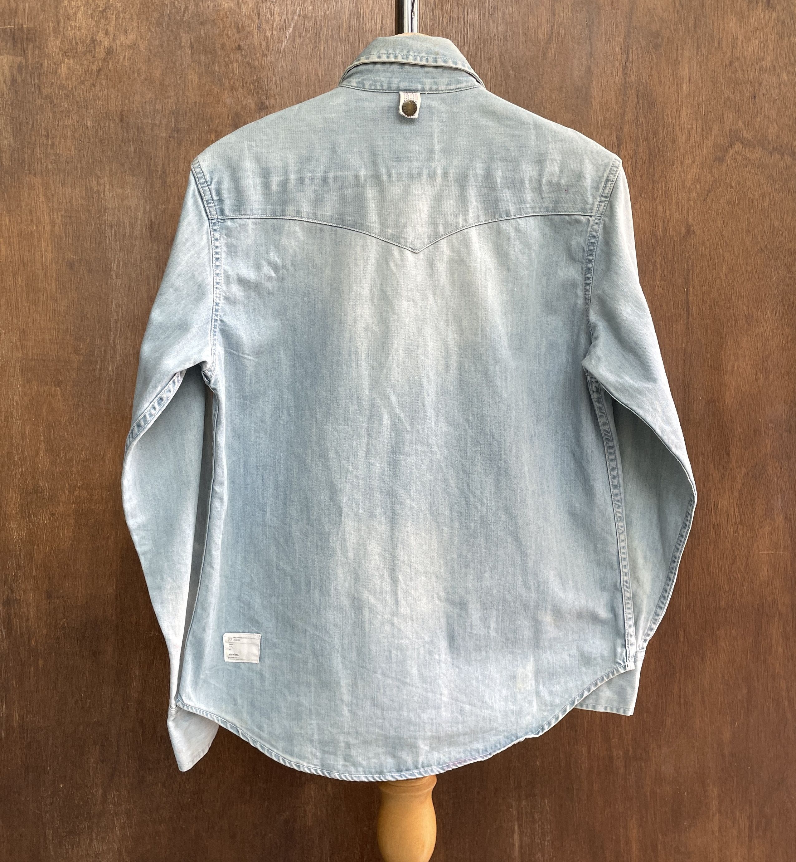 Visvim Visvim Western Shirt with Red Fabric Patch Size US S / EU 44-46 / 1 - 7 Thumbnail