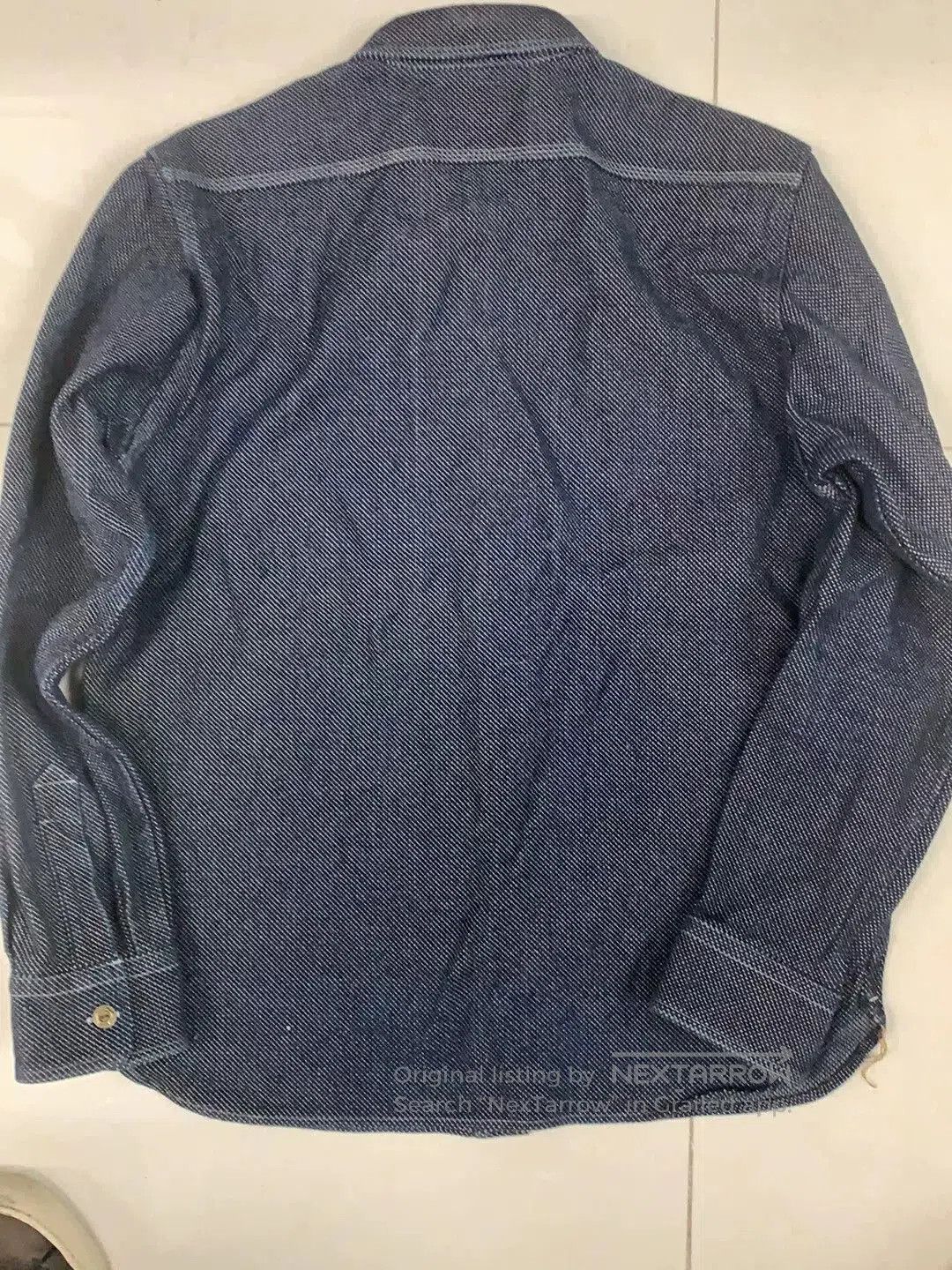 Jelado Jelado Blue Dyed Sashiko Shirt Jacket. Size US L / EU 52-54 / 3 - 4 Thumbnail