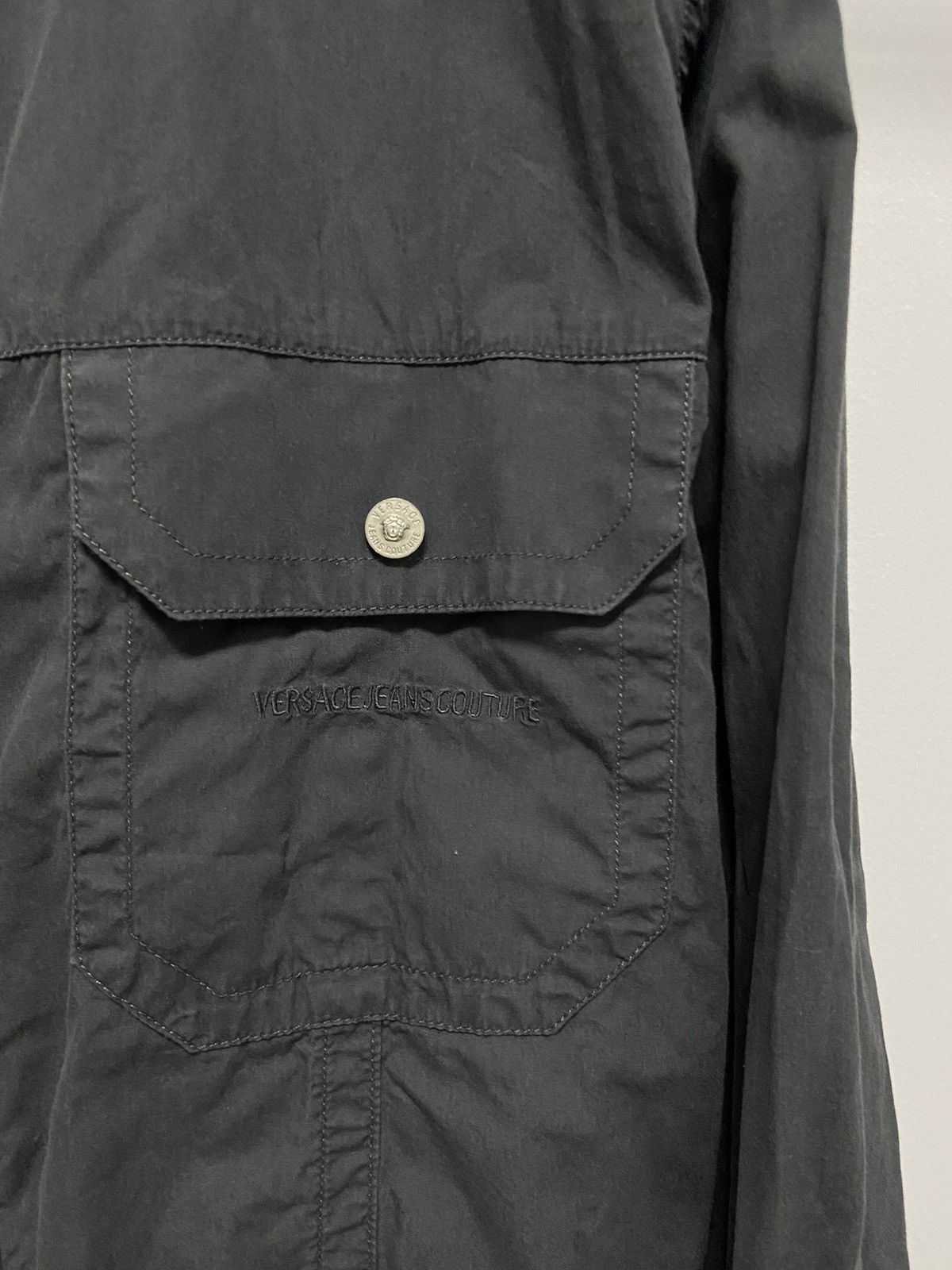 Versace × Vintage Versace Jacket Vintage small Logo Button Ups Zip Luxury Size US L / EU 52-54 / 3 - 4 Thumbnail