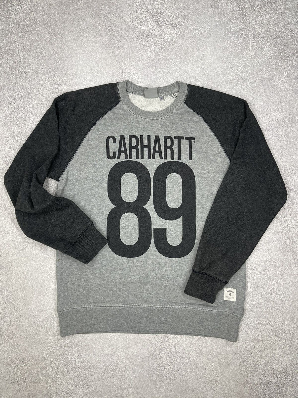 Carhartt × Carhartt Wip × Vintage Vintage Carhartt Stanford Sweatshirt Grey Big Logo Y2K Size US M / EU 48-50 / 2 - 2 Thumbnail
