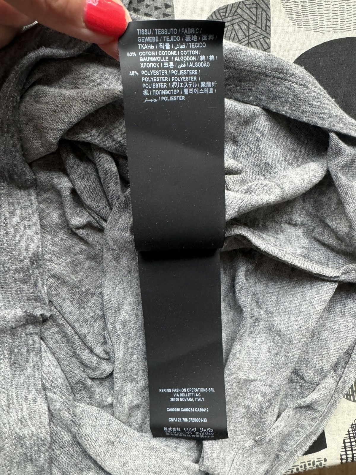 New Saint Laurent Devore t-shirt, logo, size S int