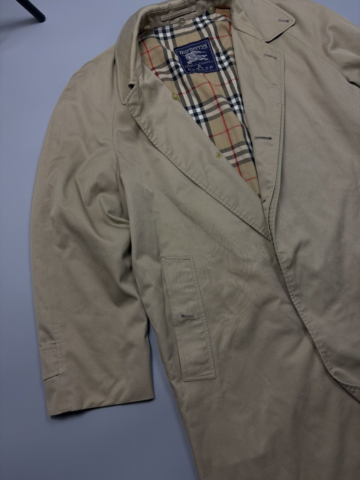 Burberry Burberry Vintage Trench Coat Nova Check England 90s l Size US L / EU 52-54 / 3 - 3 Thumbnail