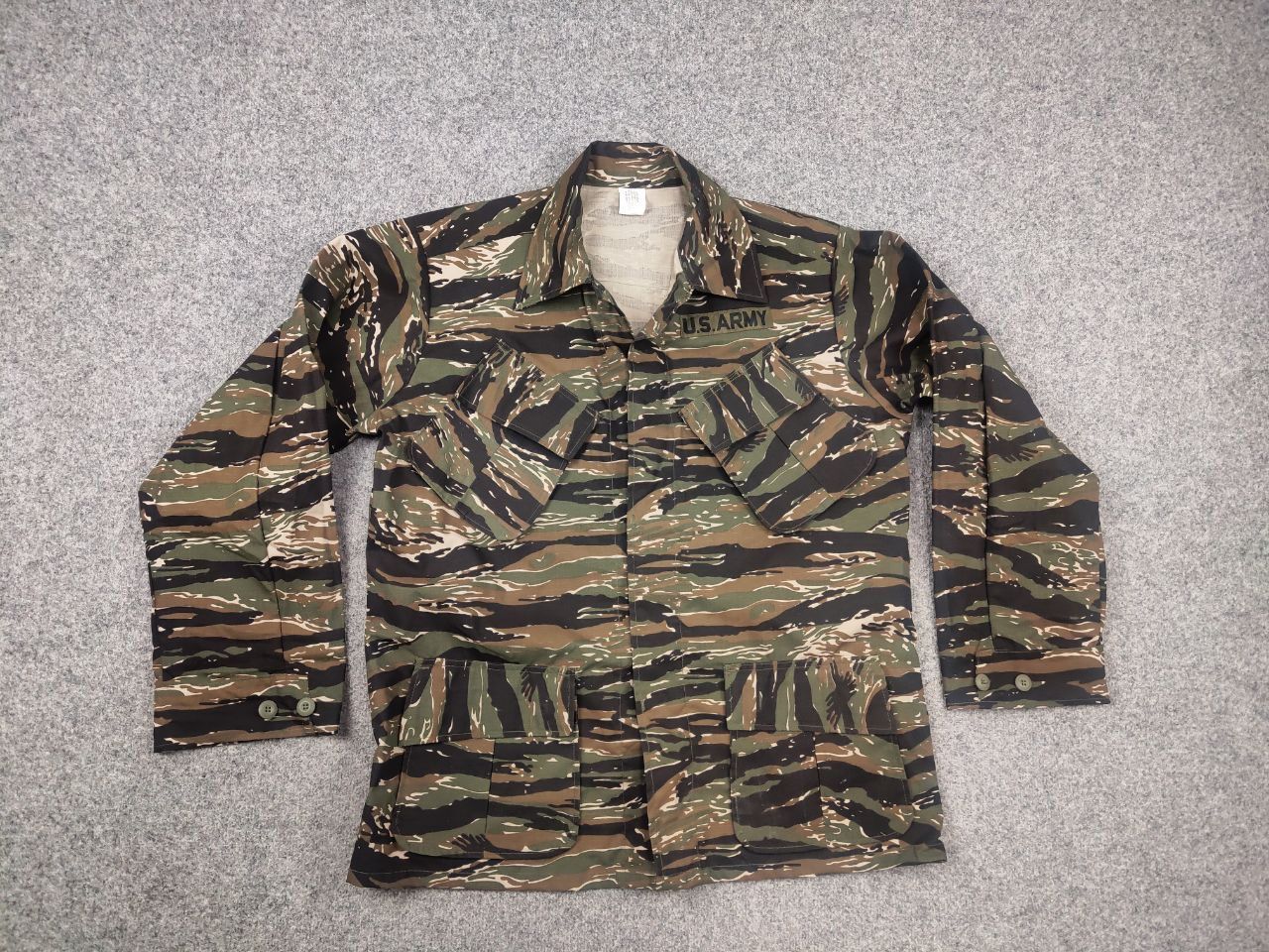 Vintage Vintage US Army Tiger Stripe Camo Combat Military Jacket Size US L / EU 52-54 / 3 - 2 Thumbnail