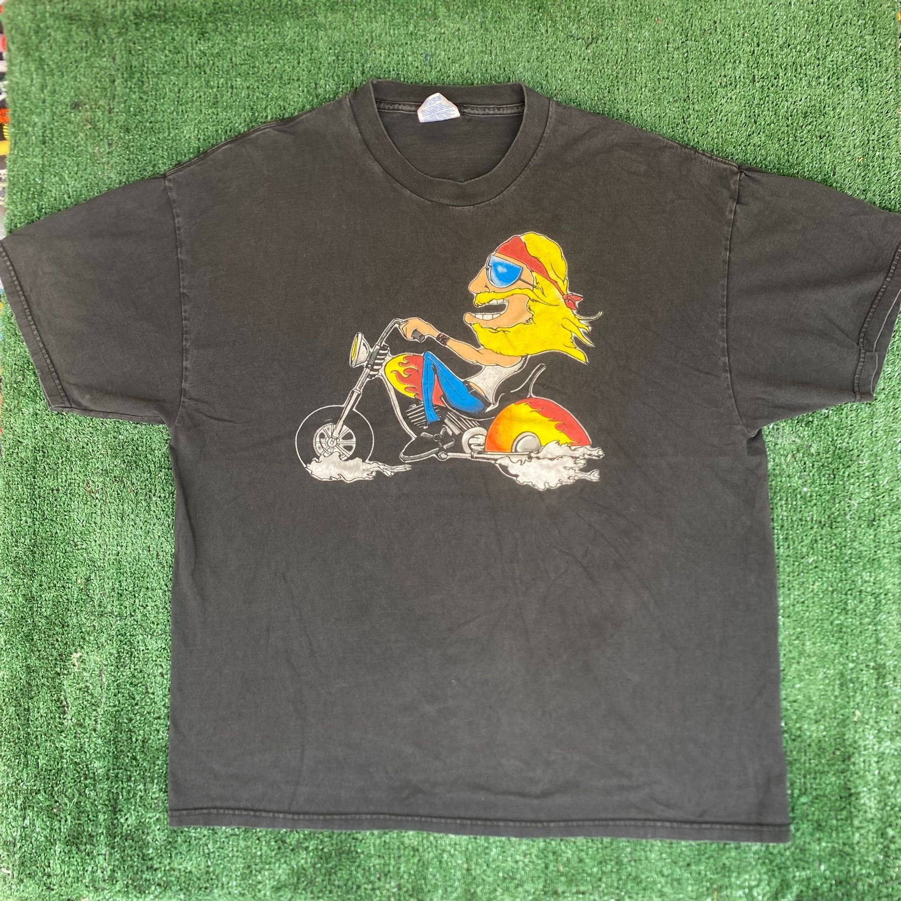 Hanes Vintage Y2K Biker Choppers Shirt MBNA Motorcycle Punk Tee Size US XL / EU 56 / 4 - 1 Thumbnail