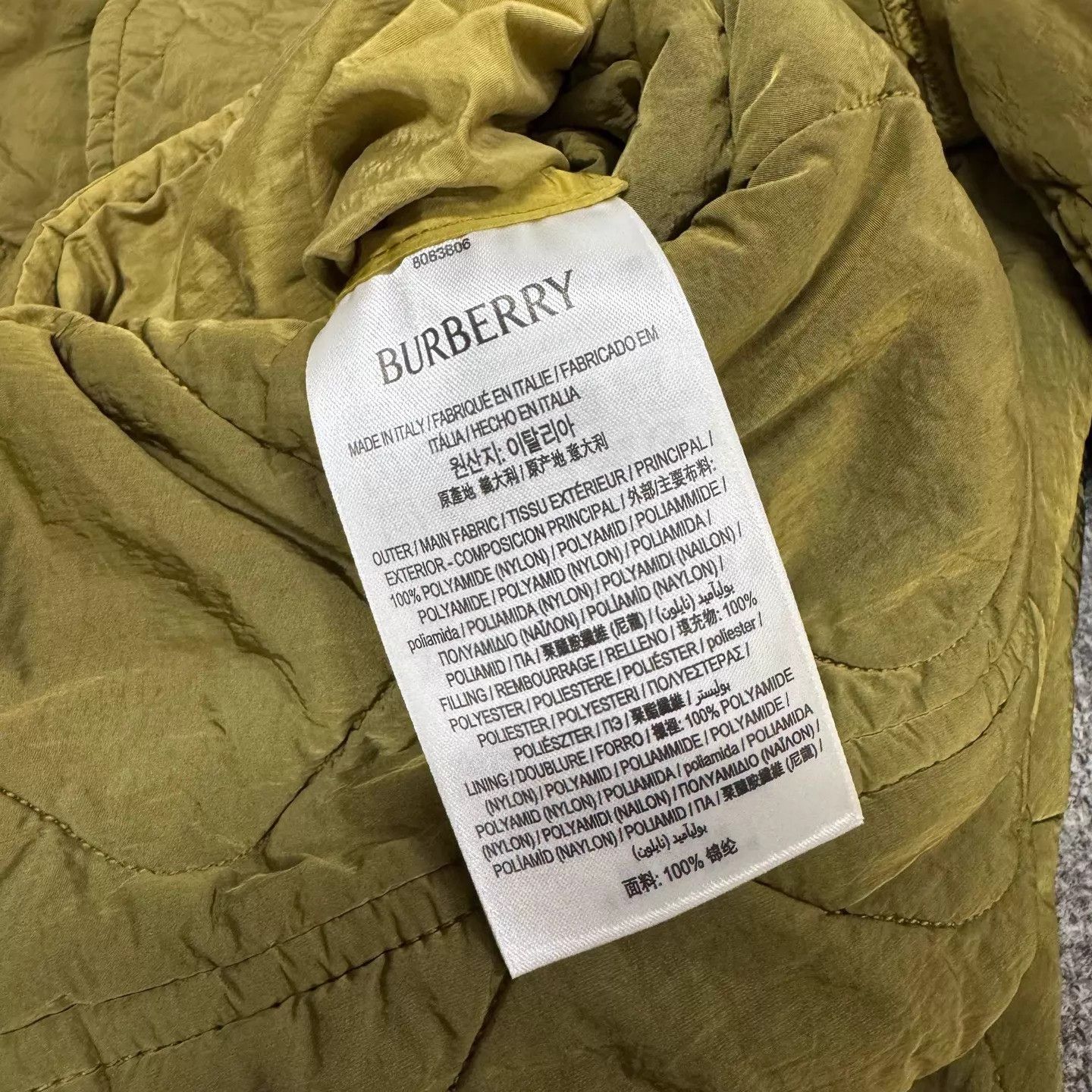 Burberry Burberry Olive Quilted Hooded Cotton S Mint Size US S / EU 44-46 / 1 - 7 Thumbnail