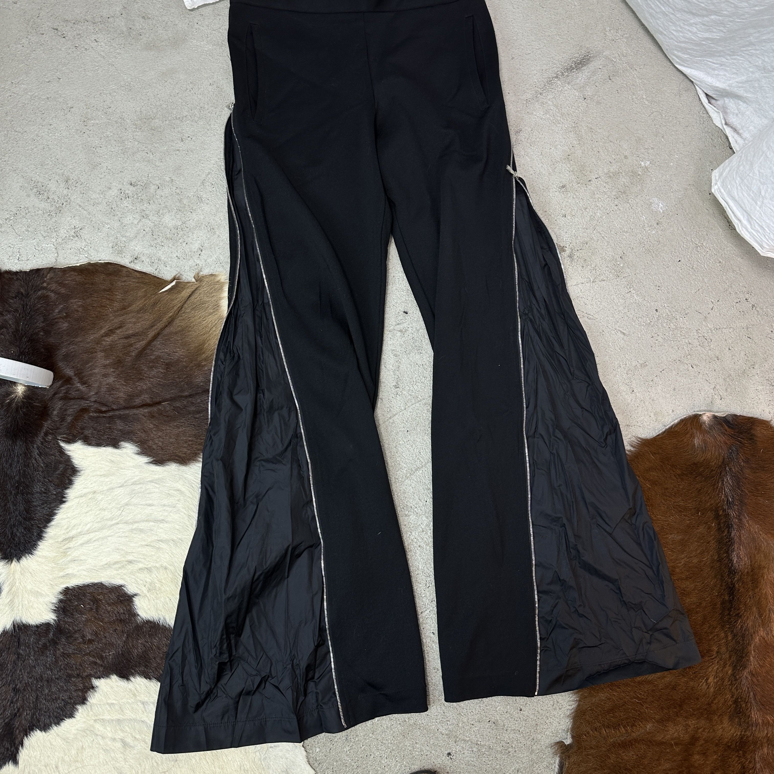 Dirk Bikkembergs Vintage Dirk Bikkembergs Full Zip Hybrid Nylon Flared Pants Size 26" / US 2 / IT 38 - 5 Thumbnail