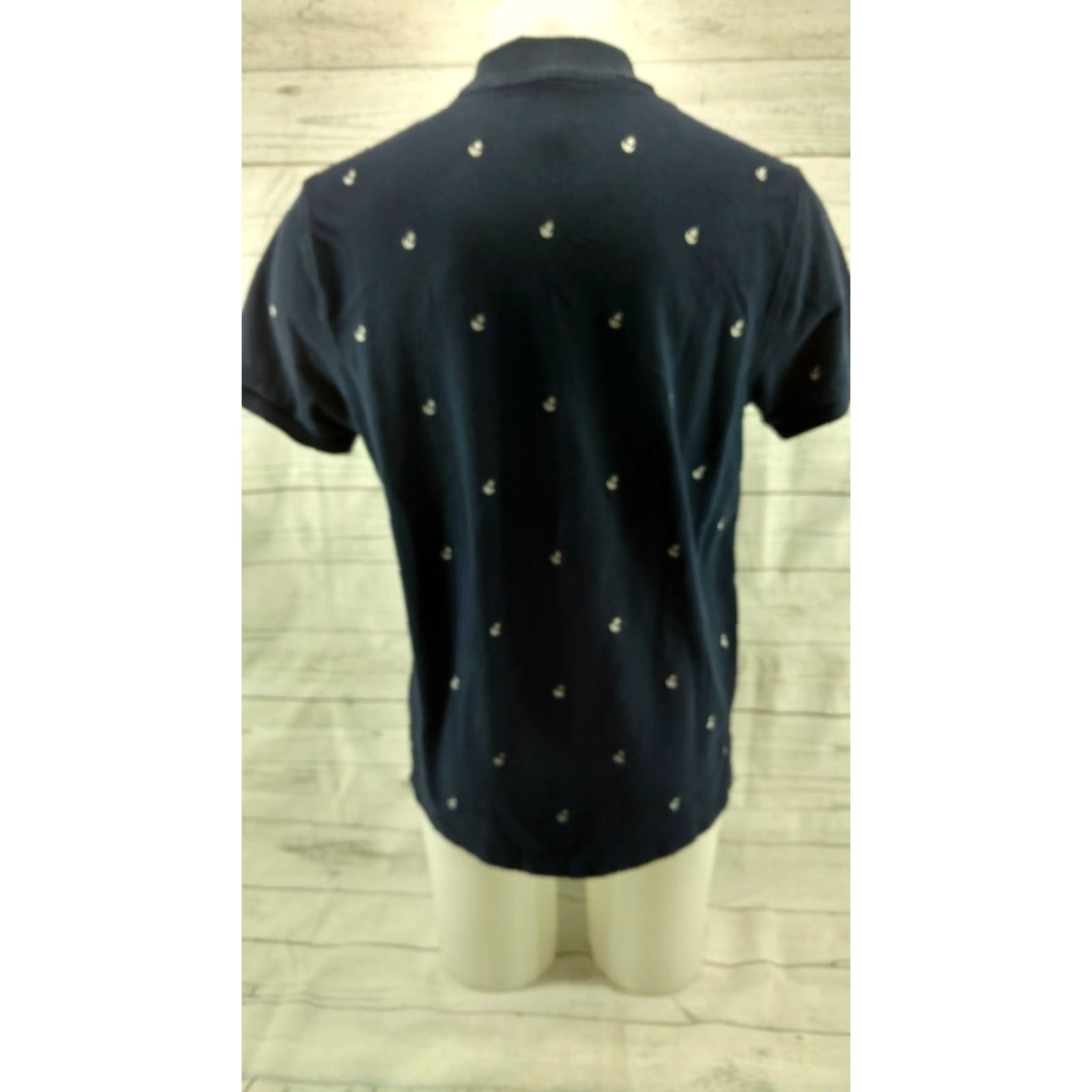 J.Crew Men's J.Crew Navy Polo Shirt Large SLIM FIT Anchors Shirt Slim Fit Polo Blue Size US L / EU 52-54 / 3 - 5 Thumbnail