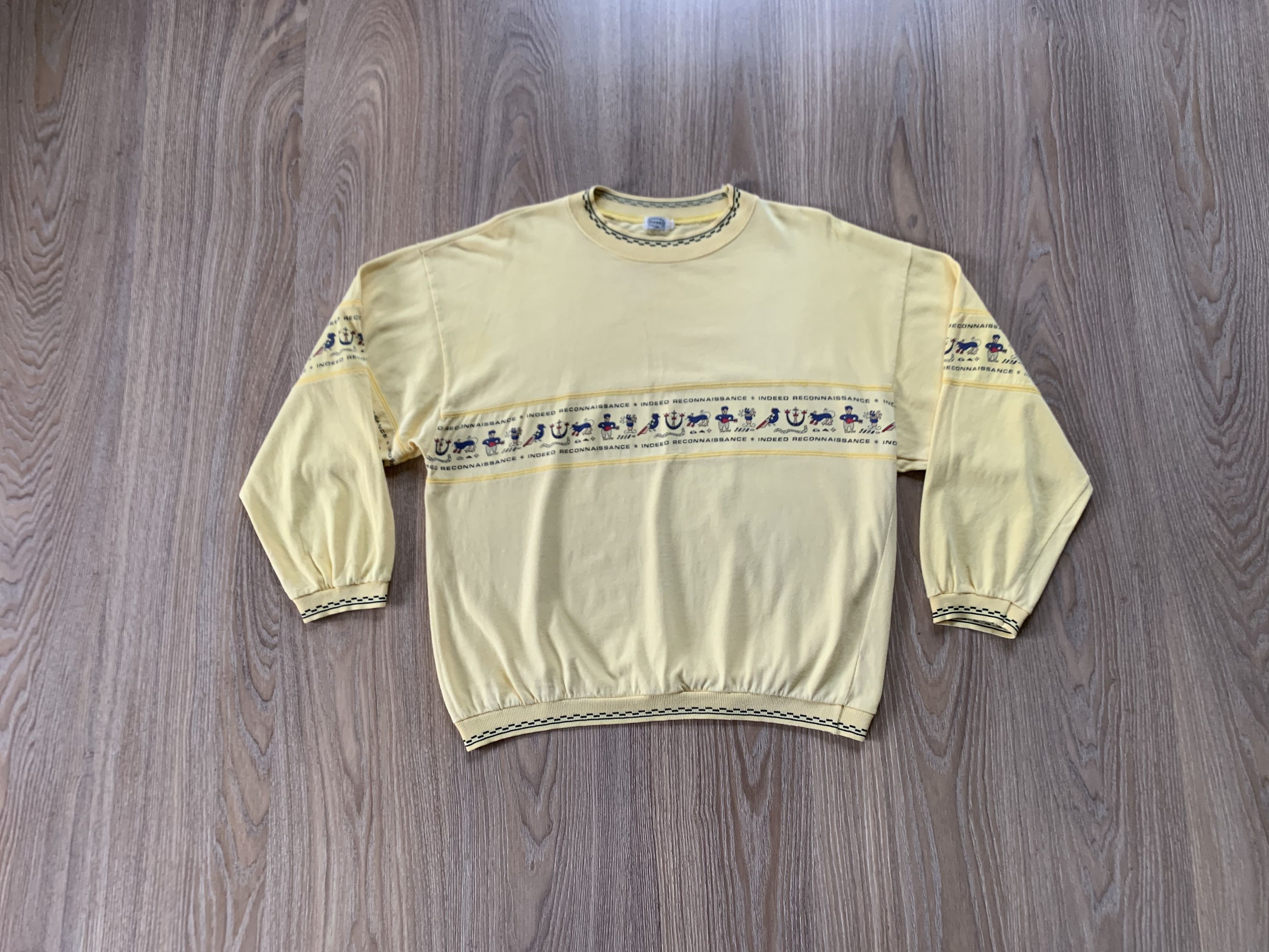 Vintage Indeen Reconnaissance Vintage Cotton Printed Sweatshirt Size US M / EU 48-50 / 2 - 1 Thumbnail