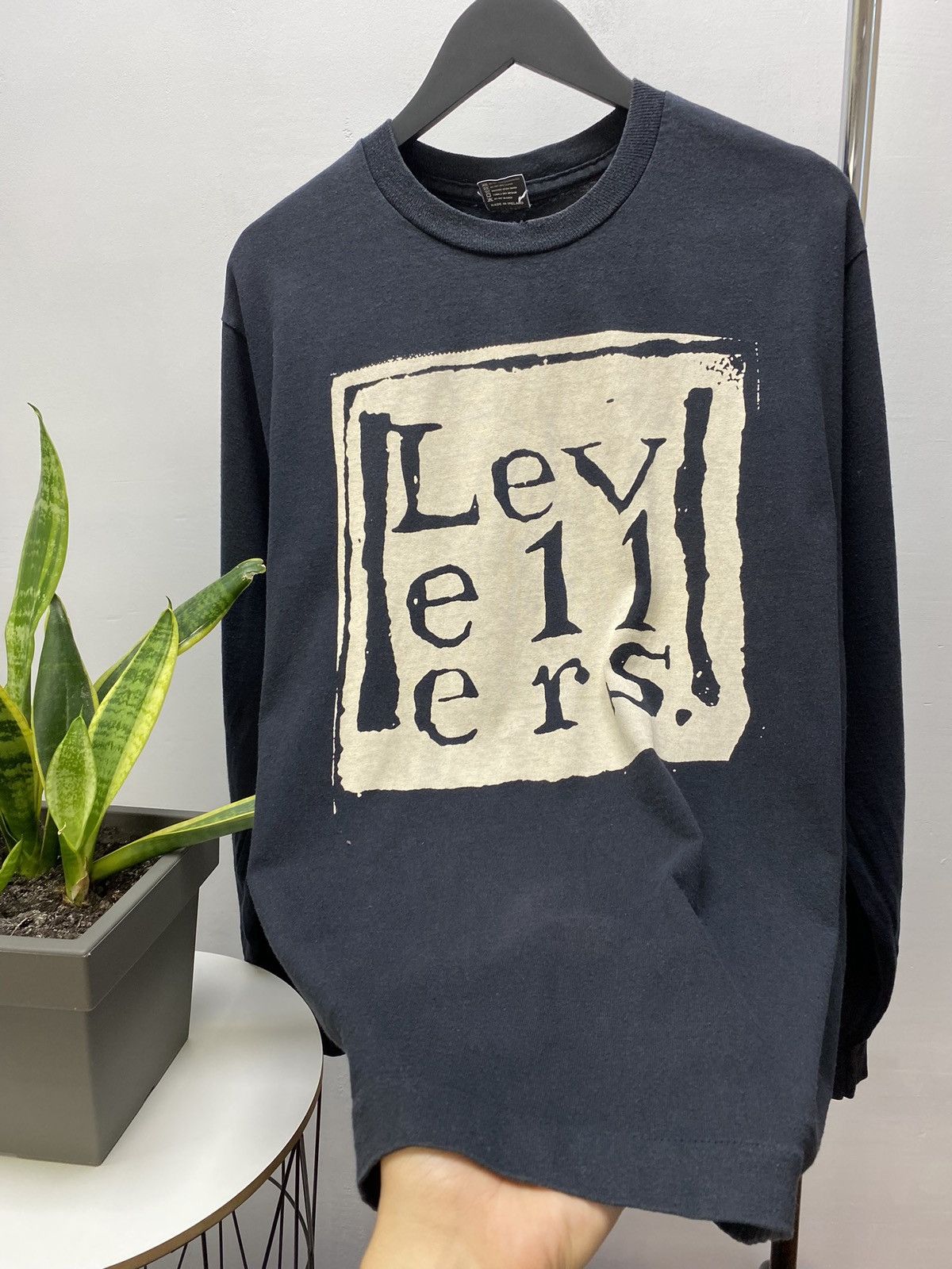 Band Tees Vintage 90's Levellers Black Long Sleeve Shirt Band Tees Men Size US XL / EU 56 / 4 - 9 Thumbnail