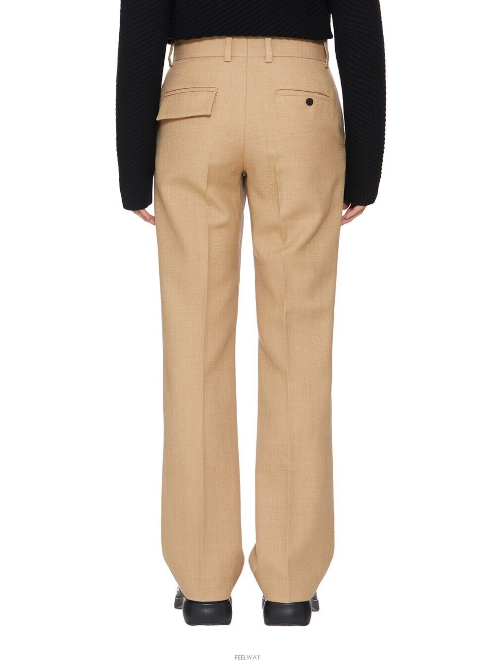 Wooyoungmi !DS! AW22 Wooyoungmi Beige Casual Wool Pants Size US 28 / EU 44 - 3 Thumbnail