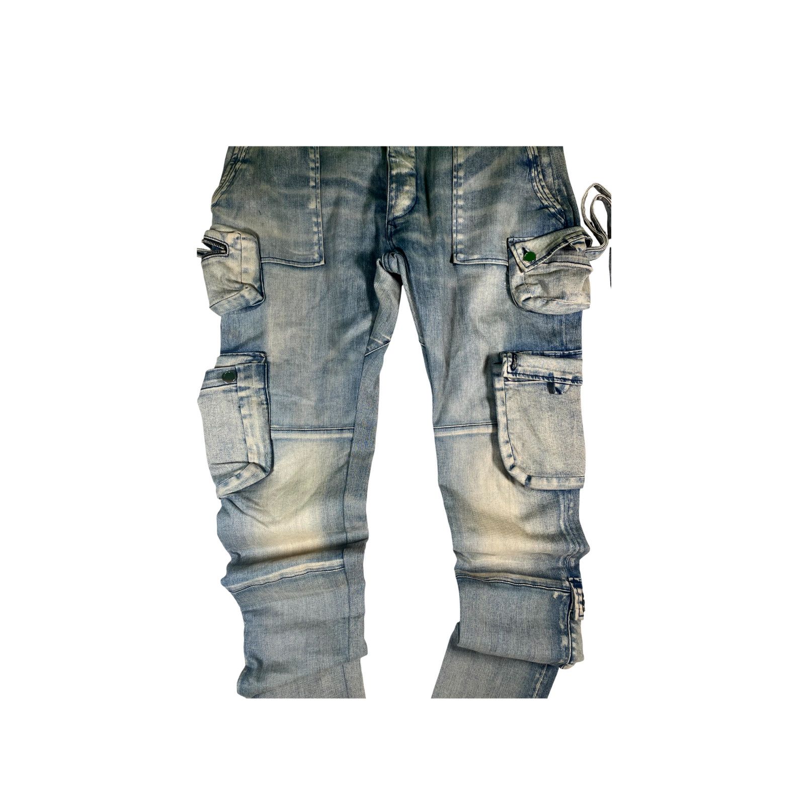 Amiri Amiri Cargo Light Wash Jeans Size US 38 / EU 54 - 2 Thumbnail