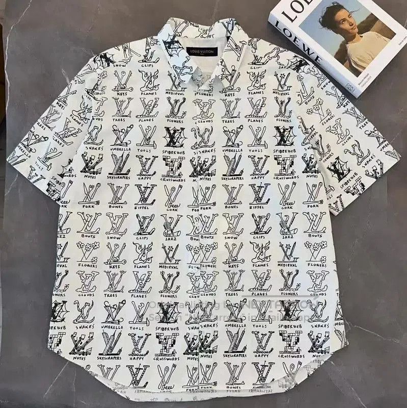 Louis Vuitton Louis Vuitton Summer White Cotton Short Sleeve Shirt . Size US XXL / EU 58 / 5 - 1 Thumbnail