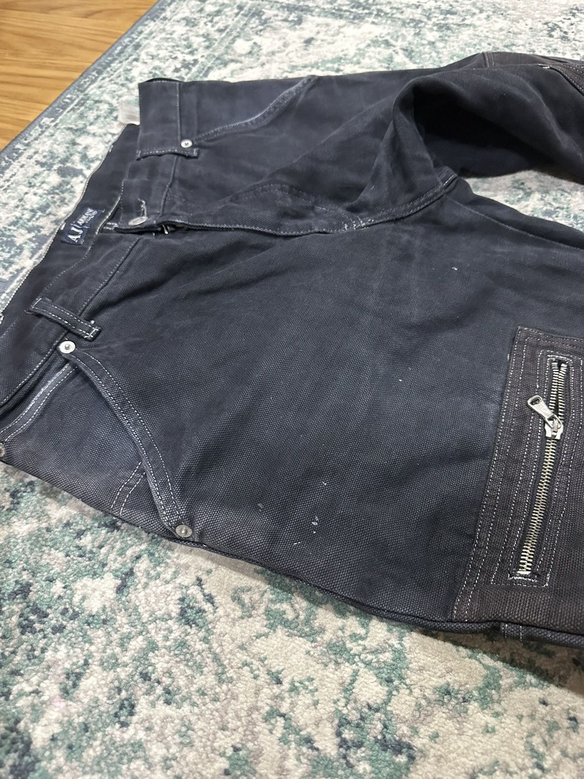 Armani Vintage Armani Cargo Double Zipper Double Knee Baggy Pants Size US 32 / EU 48 - 4 Thumbnail