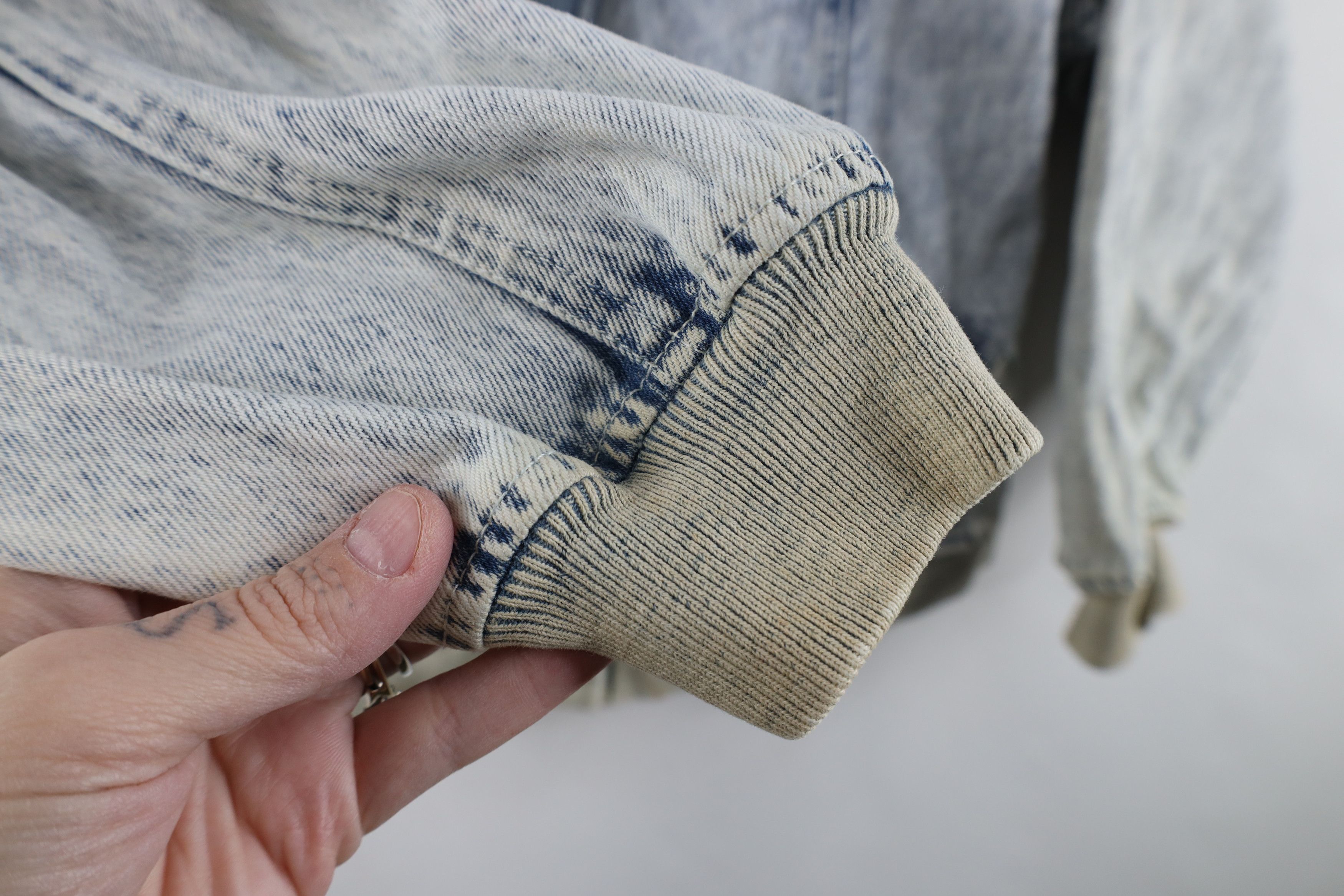 Vintage Vintage 90s Streetwear Acid Wash Denim Cardigan Jacket Size M / US 6-8 / IT 42-44 - 8 Thumbnail