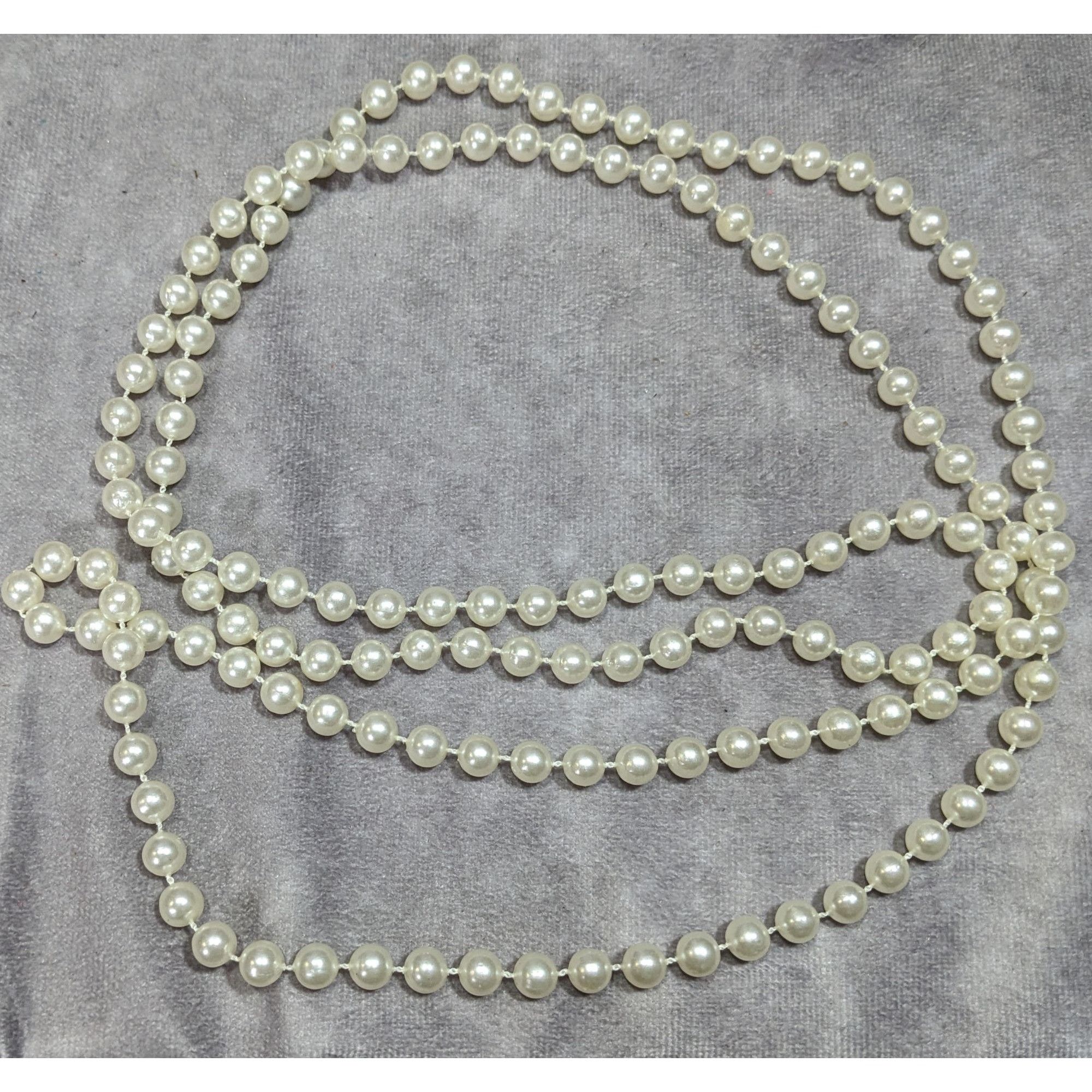 Other Classic Long White Faux Pearl Beaded Necklace Size ONE SIZE - 8 Thumbnail
