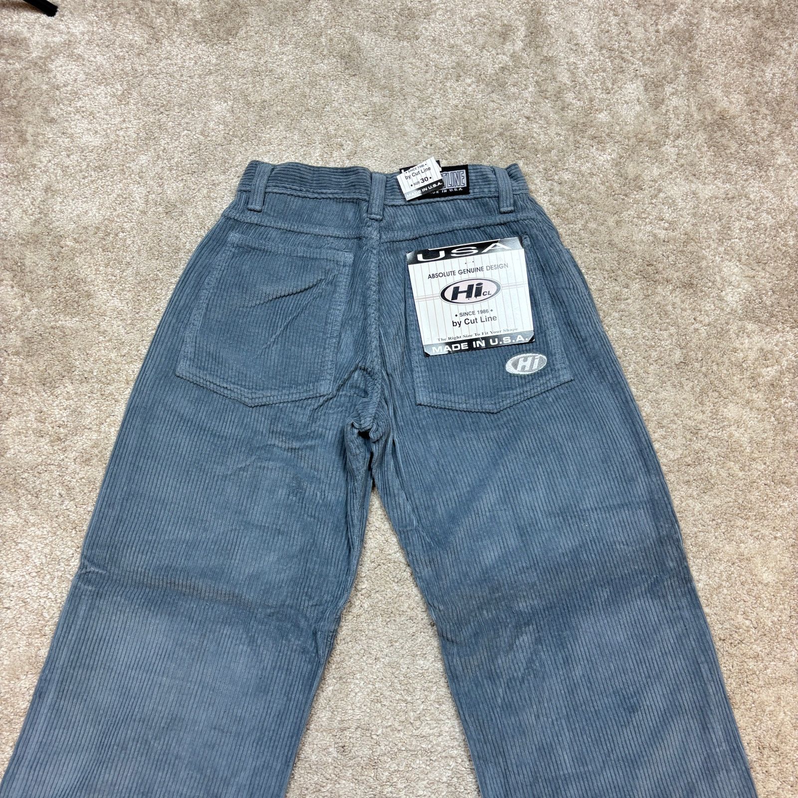 Vintage NWT Deadstock Vintage Hi Cutline Corduroy Baggy Pants 30x30 Size US 30 / EU 46 - 2 Thumbnail