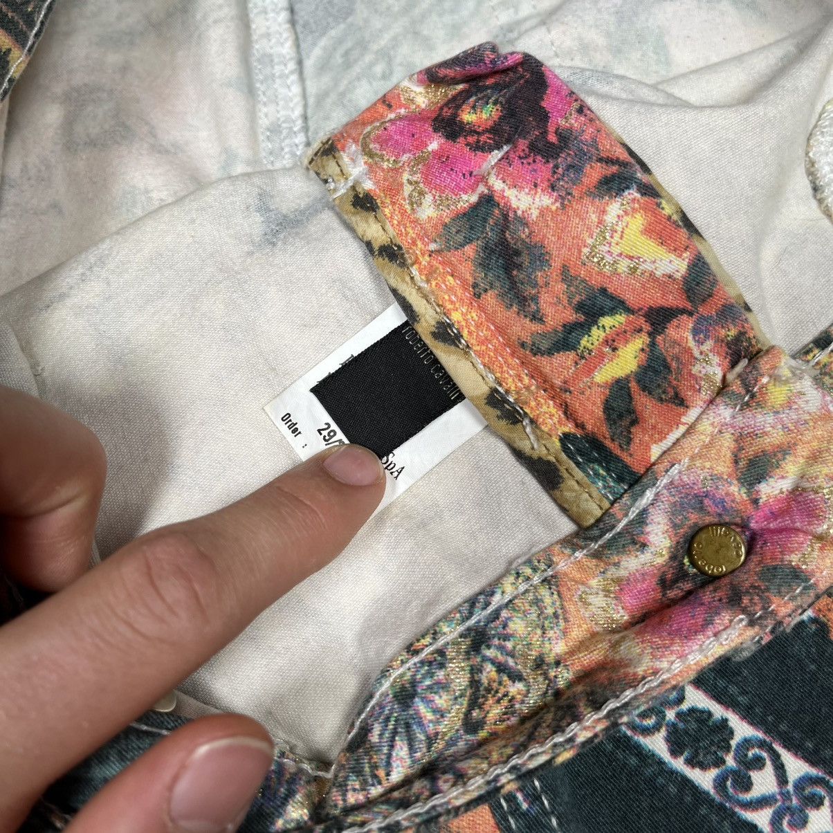 Roberto Cavalli Roberto Cavalli 2003 Printed Jacket & Jeans Set Patchwork Size 25" / US 0 / IT 36 - 23 Thumbnail