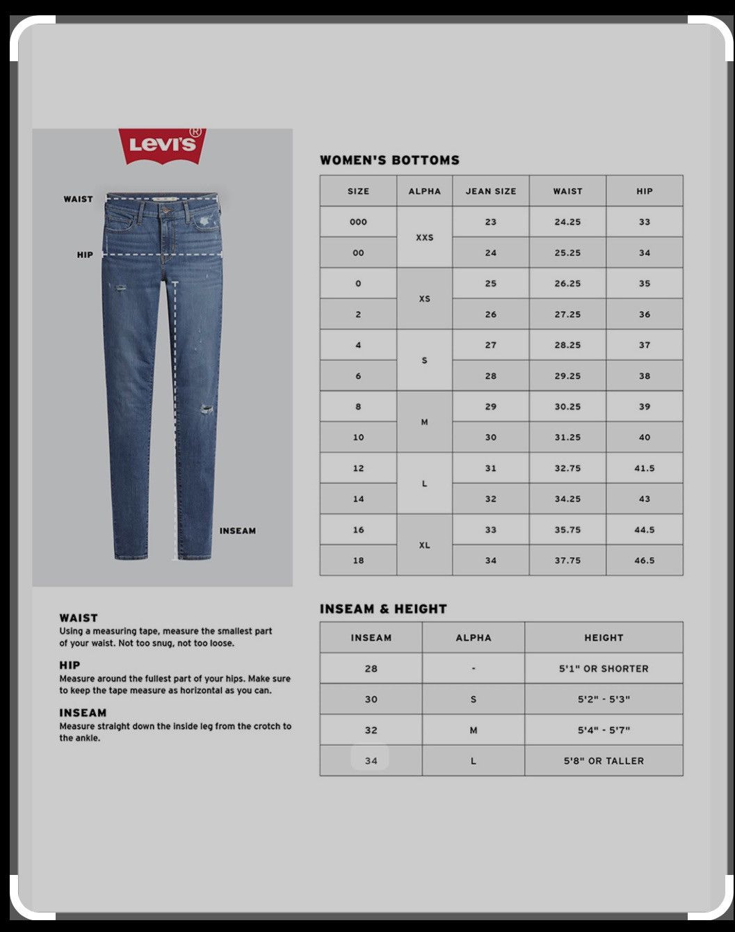 Levi's Levis Premium 721 Hi Rise Skinny Sequin RWB Tuxedo Style -33 Size 33" - 9 Thumbnail