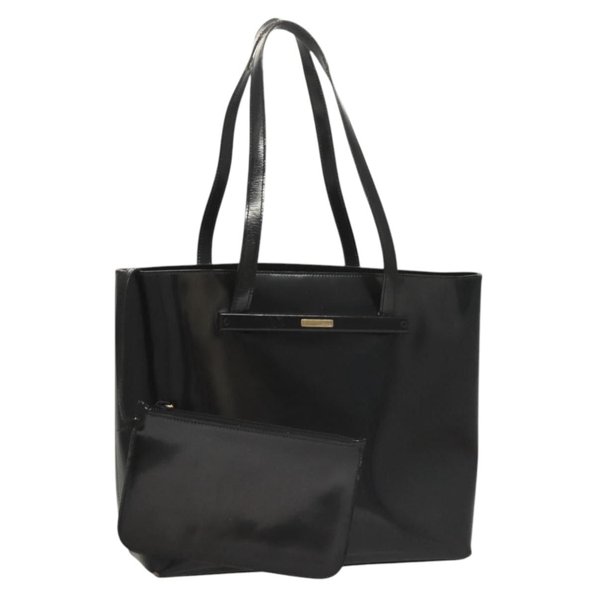 Gucci Shoulder Bag Enamel Black 000 2058 0559 0 Auth 118218, Women's