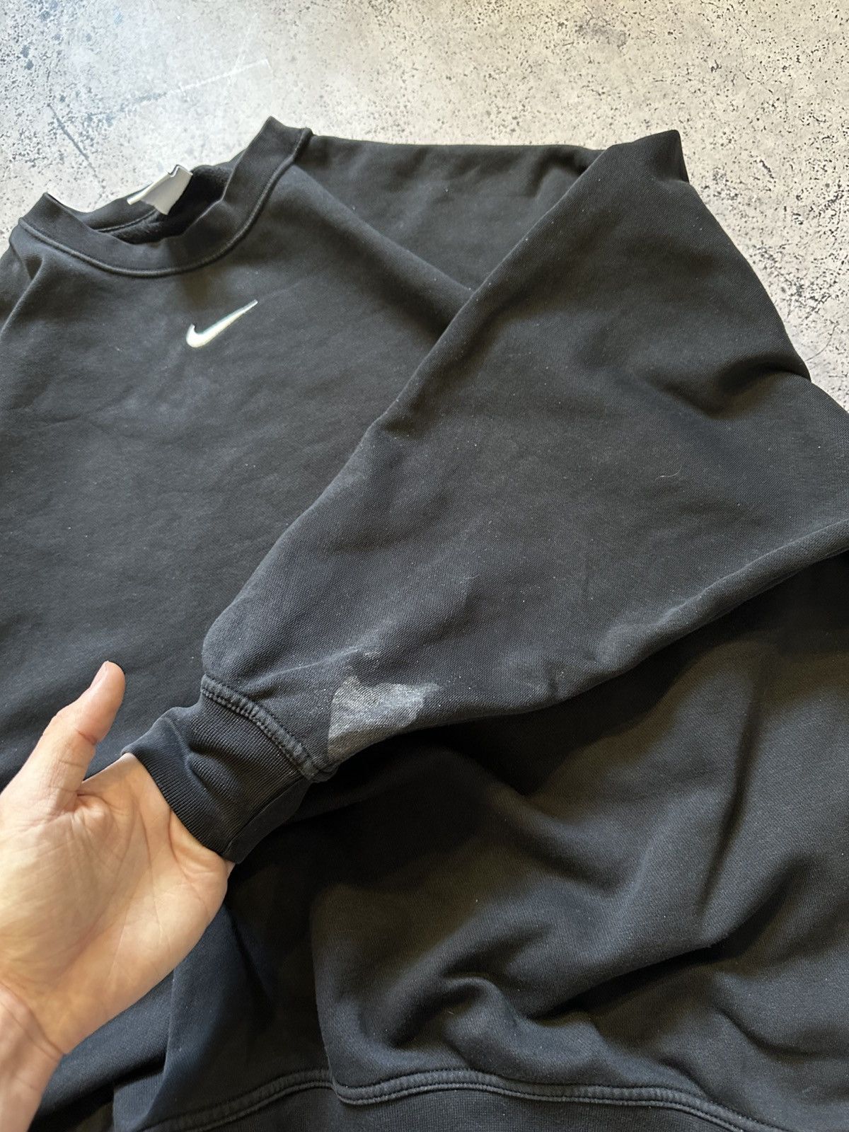 Nike Vintage Nike Center Swoosh Baggy Oversized Sweatshirt Y2K Size US XL / EU 56 / 4 - 4 Thumbnail